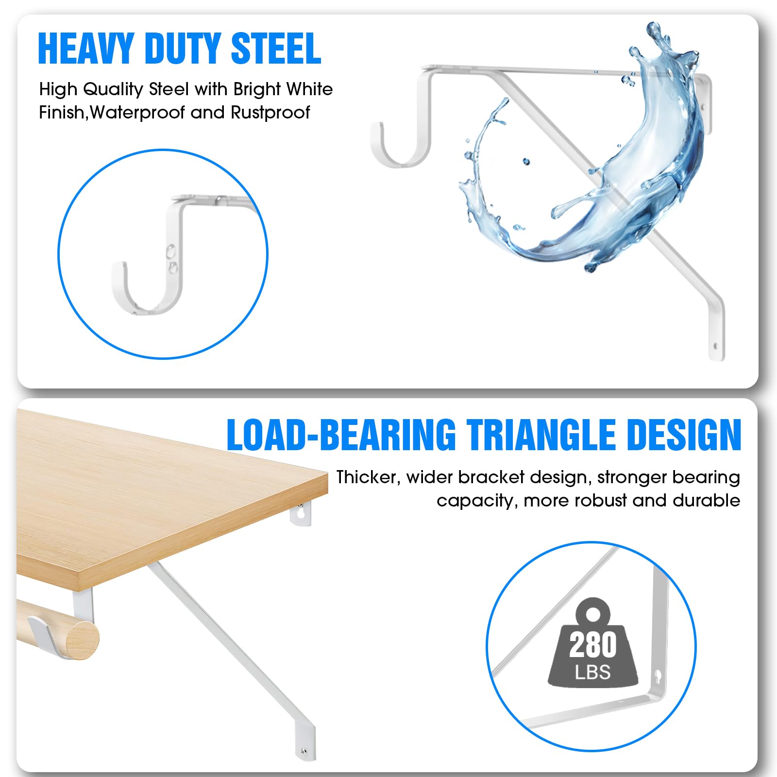 Heavy Duty Adjustable Shelf Brackets 10
