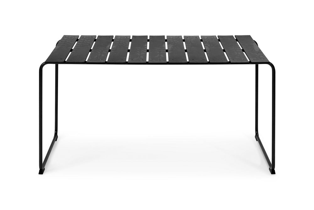 Mater Ocean Table - Modern Glass Coffee Table with Wooden Base for Living Room, Lounge & Office - Stylish & Durable Home Furniture for Coastal & Contemporary Decor