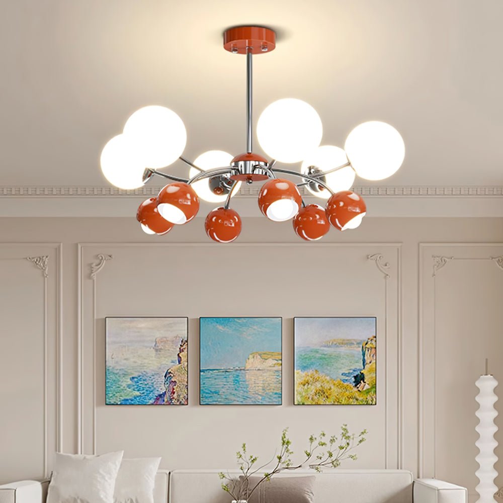 Celestial Spheres Crystal Chandelier - Elegant Modern Ceiling Light Fixture for Dining Room, Living Room, and Bedroom Decor | Perfect for Home, Hotel, and Wedding Venue Lighting