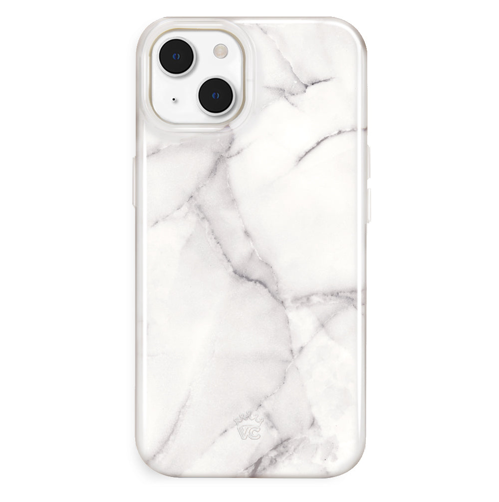 Premium Carrara Marble iPhone Case - Slim Protective Cover with Elegant Marble Design for iPhone 13/14/15 Pro Max - Perfect for Business, Travel & Everyday Use