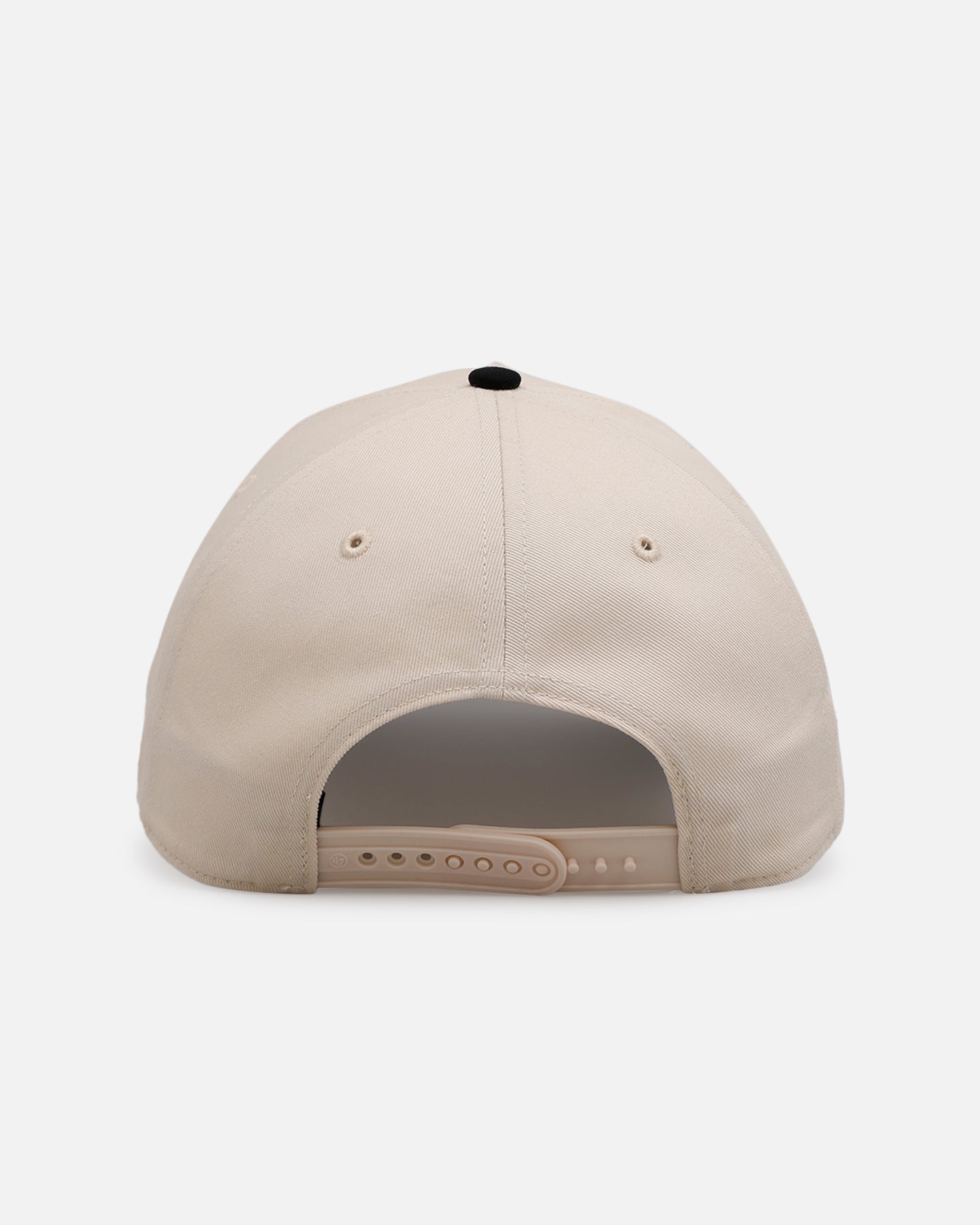 47 Brand Atlanta Braves 'Herringbone' 47 Offside Snapback Hat - Adjustable Natural/Black Baseball Cap for Men & Women - Perfect for Sports Fans, Casual Wear & Outdoor Activities