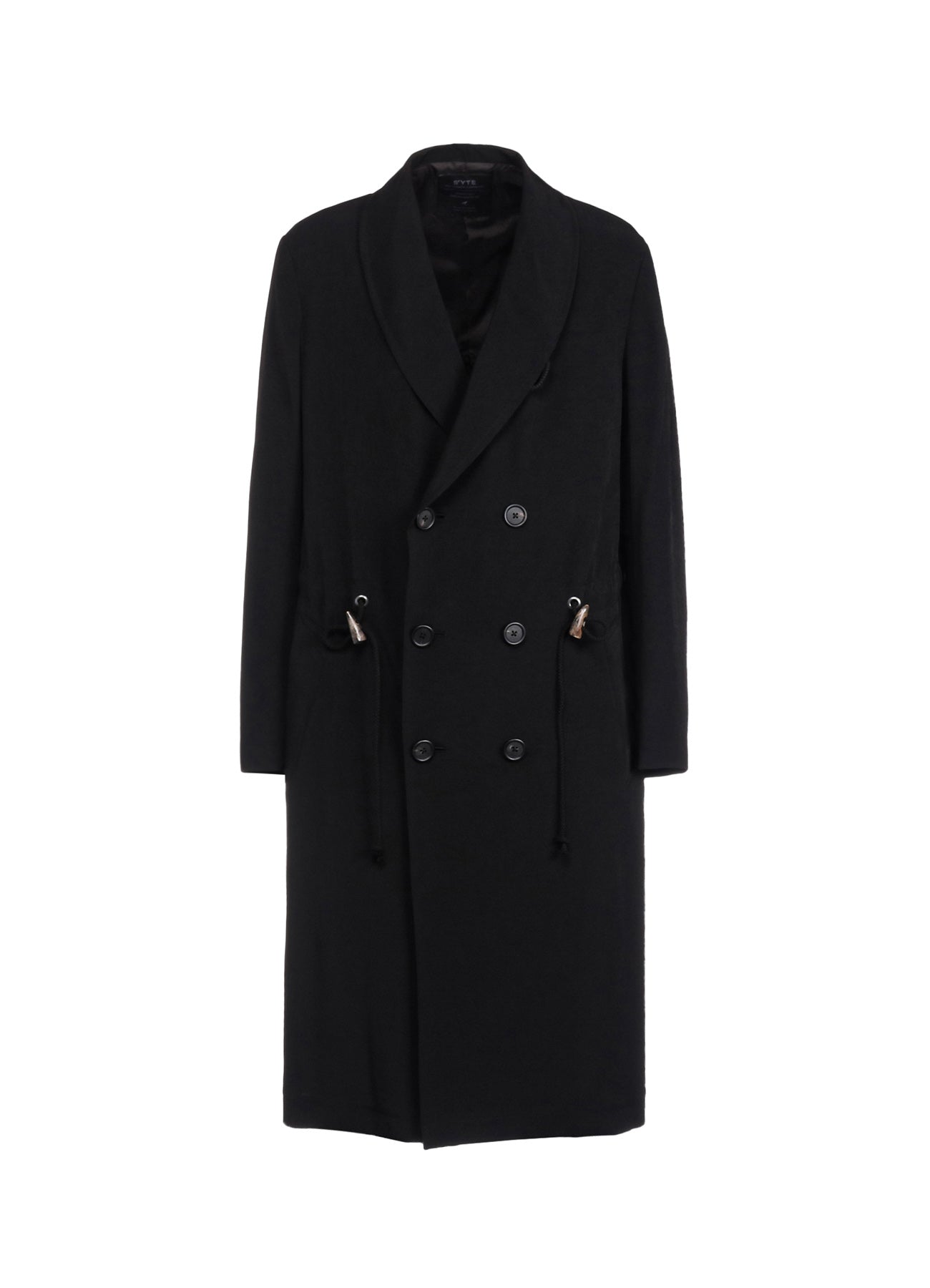 Elegant Crepe de Chine Shawl Collar Double Breasted Coat for Women - Perfect for Office Wear, Evening Events & Fall Outerwear