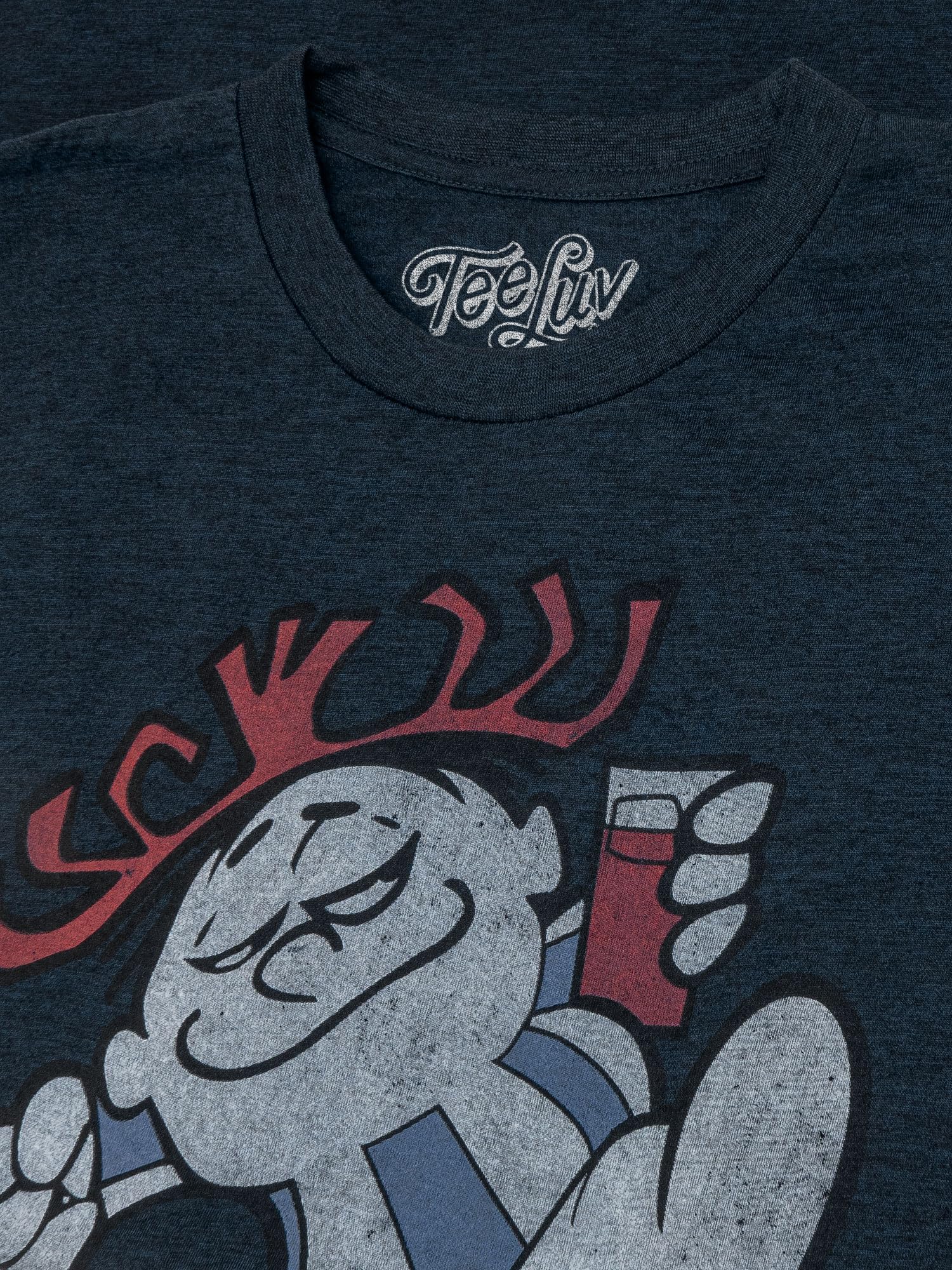 Tee Luv Men's Hawaiian Punch Graphic T-Shirt - Vintage Distressed Short Sleeve Casual Tee for Beach, Summer & Streetwear Fashion