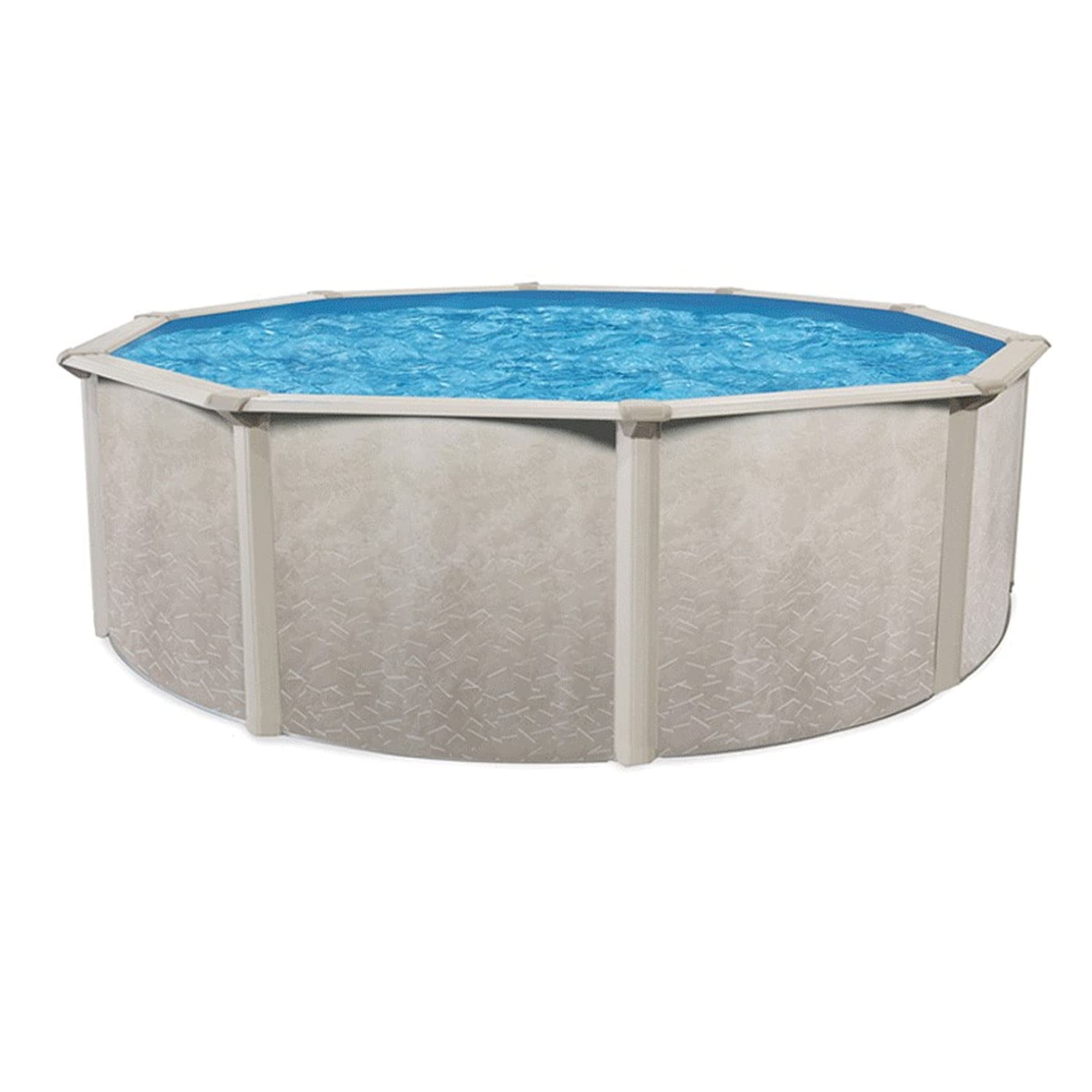 18' Aquarian Steel-Frame Above Ground Swimming Pool Kit with Pump & Leaf Skimmer | Durable Phoenix Design for Backyard, Family Fun & Summer Relaxation