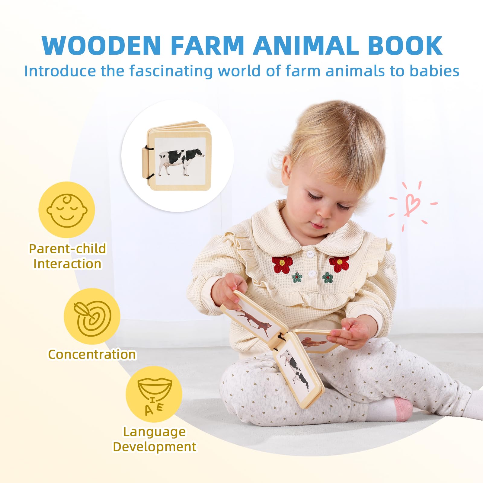 **Montessori Baby Toys for 6-12 Months – 7-in-1 Educational Learning Set for Toddlers (Soft Building Blocks, Object Permanence Box, Rattle, Texture Cards, Wooden Egg & Book) – Perfect for Early Development & Sensory Play**