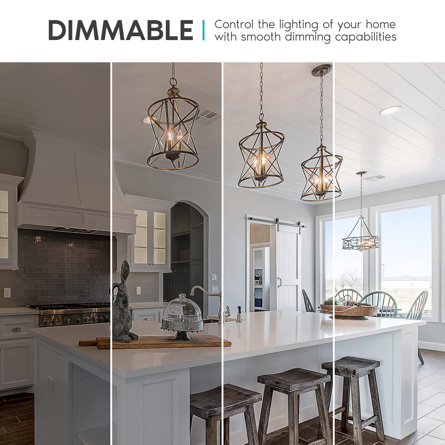 LUXRITE Vintage LED Candelabra Bulbs 24 Pack - 60W Equivalent, 550 Lumens, 3500K Natural White, 5W Dimmable Flame Tip Filament LED Candle Light Bulbs with Clear Glass & E12 Base - Perfect for Chandeliers, Wall Sconces, Ceiling Fans and Vintage Lighting Fixtures