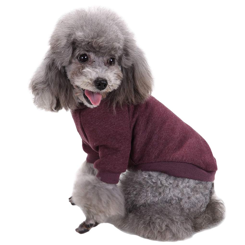 Classic Knit Dog Sweater for Small Dogs - Warm Winter Puppy Coat, Soft & Cozy Pet Clothing (XXS, Brown) - Perfect for Indoor & Outdoor Winter Adventures