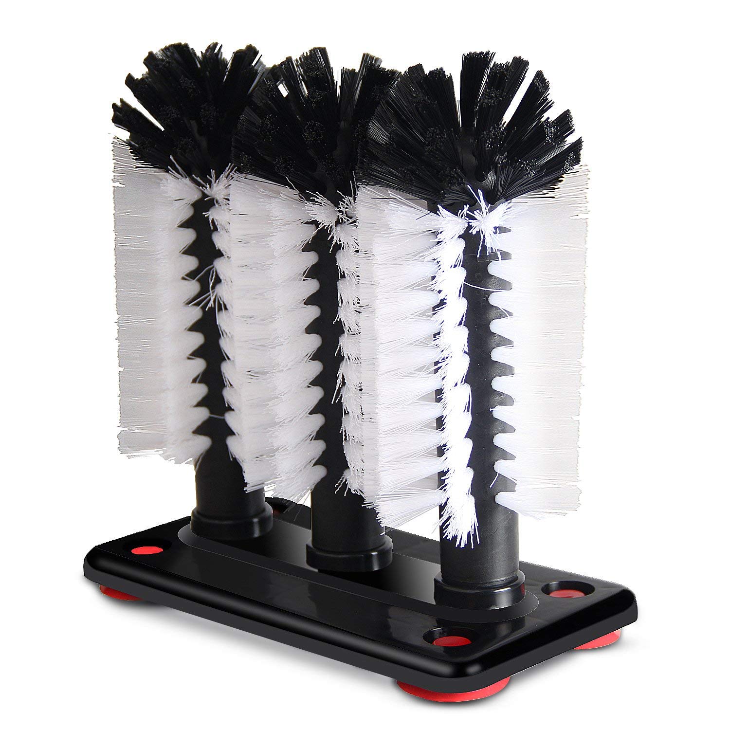 Stainless Steel Washer Brush Cleaner Set with 3 Brushes - Heavy Duty Scrubber for Kitchen, Bar, Restaurant Cleaning - Perfect for Pots, Pans, Glassware and Utensils