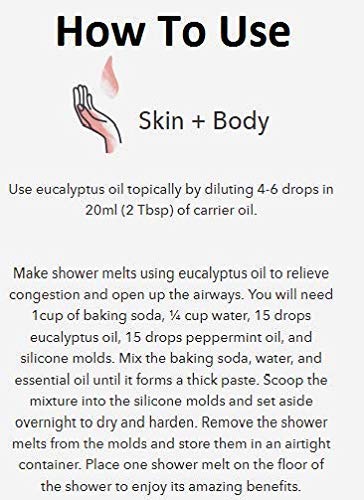 Eucalyptus Essential Oil - 4 oz | 100% Pure Natural Aromatherapy Oil for Relaxation, Stress Relief & Wellness | Perfect for Diffusers, Massage & Home Spa