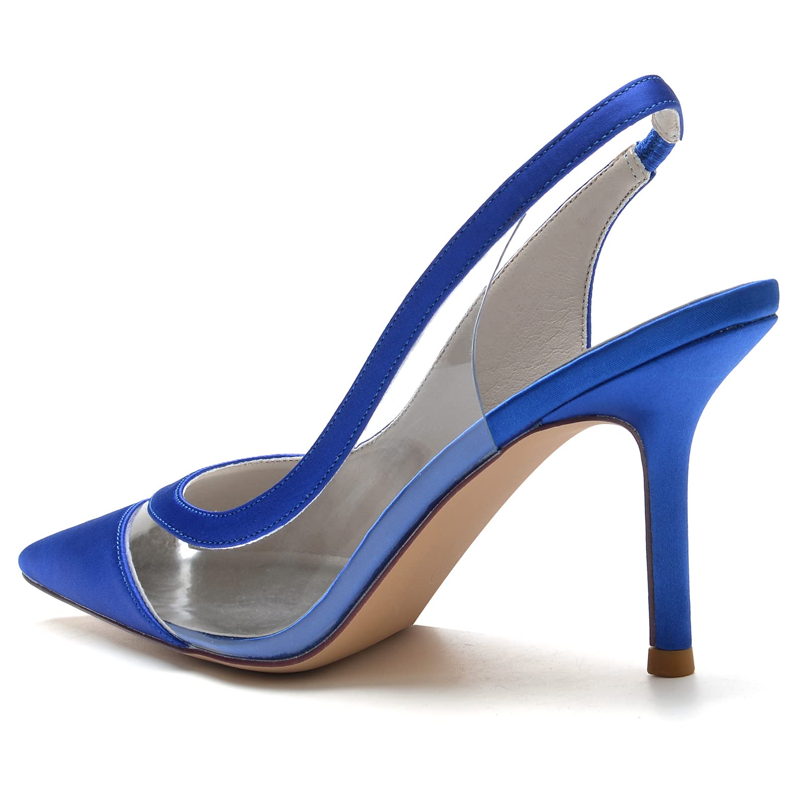 COMFASH 3.3 Inch Women's Wedding Shoes - Elegant Closed Toe Stiletto Pumps with Satin Finish for Brides, Bridesmaids, Prom & Party Dresses | Perfect for Weddings, Formal Events & Special Occasions