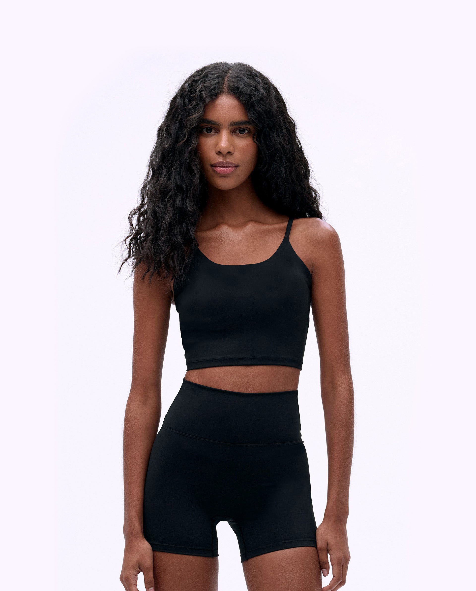Ultimate Comfort Tank Bra for Women - Black - Seamless Support for Yoga, Workouts & Everyday Wear