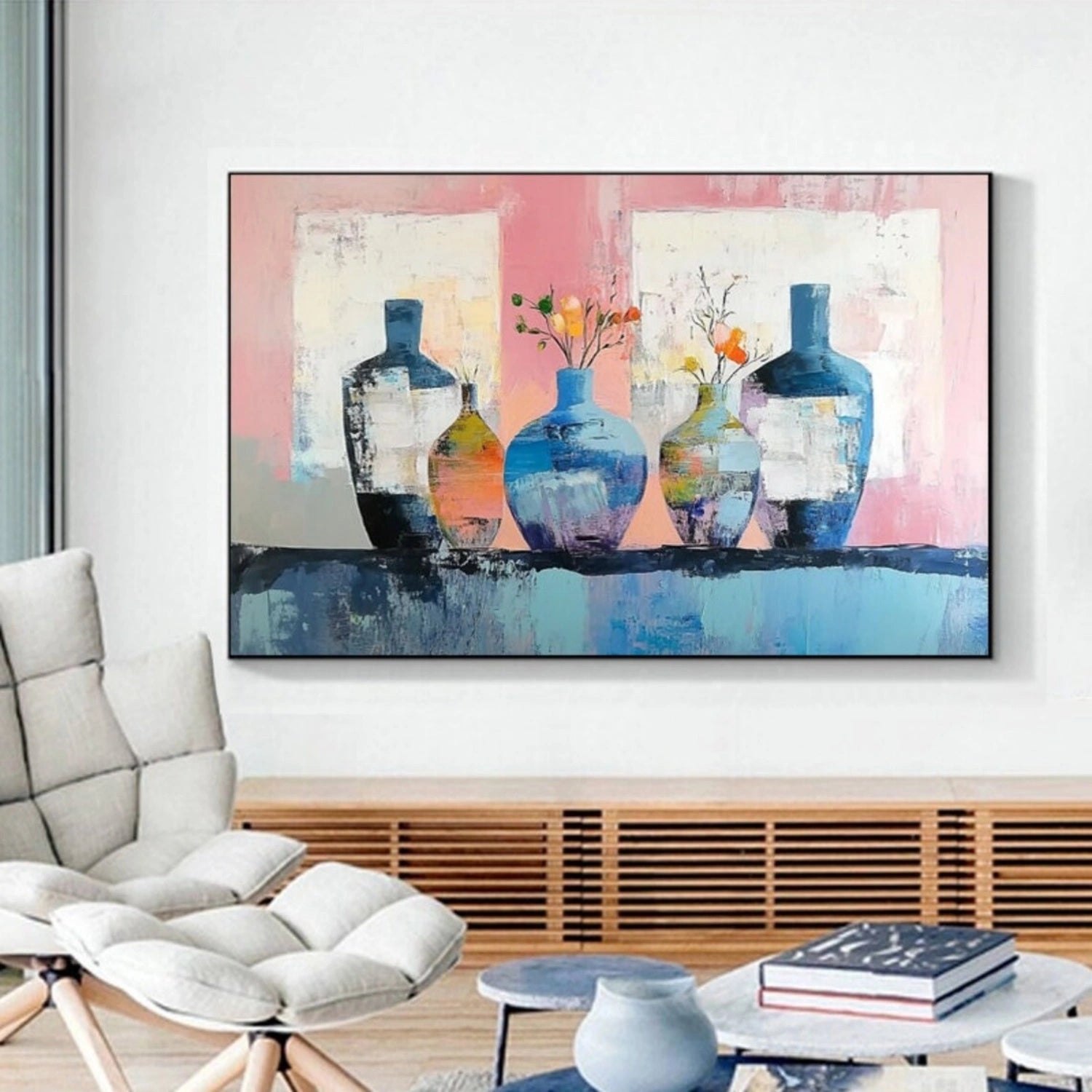 Abstract Painting #AB 313 - Modern Wall Art for Home & Office Decor - Perfect for Living Room, Bedroom or Workspace