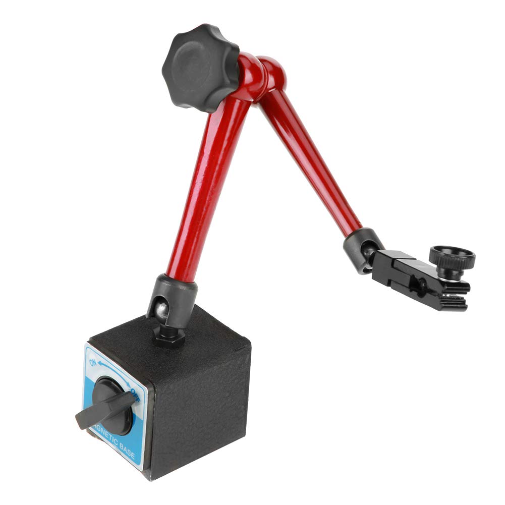 Adjustable Magnetic Dial Indicator Base Stand Holder - 350mm Universal Measuring Stand with Strong Magnet for Test Gauges - Perfect for Precision Machining, Metalworking, and Engineering Measurements