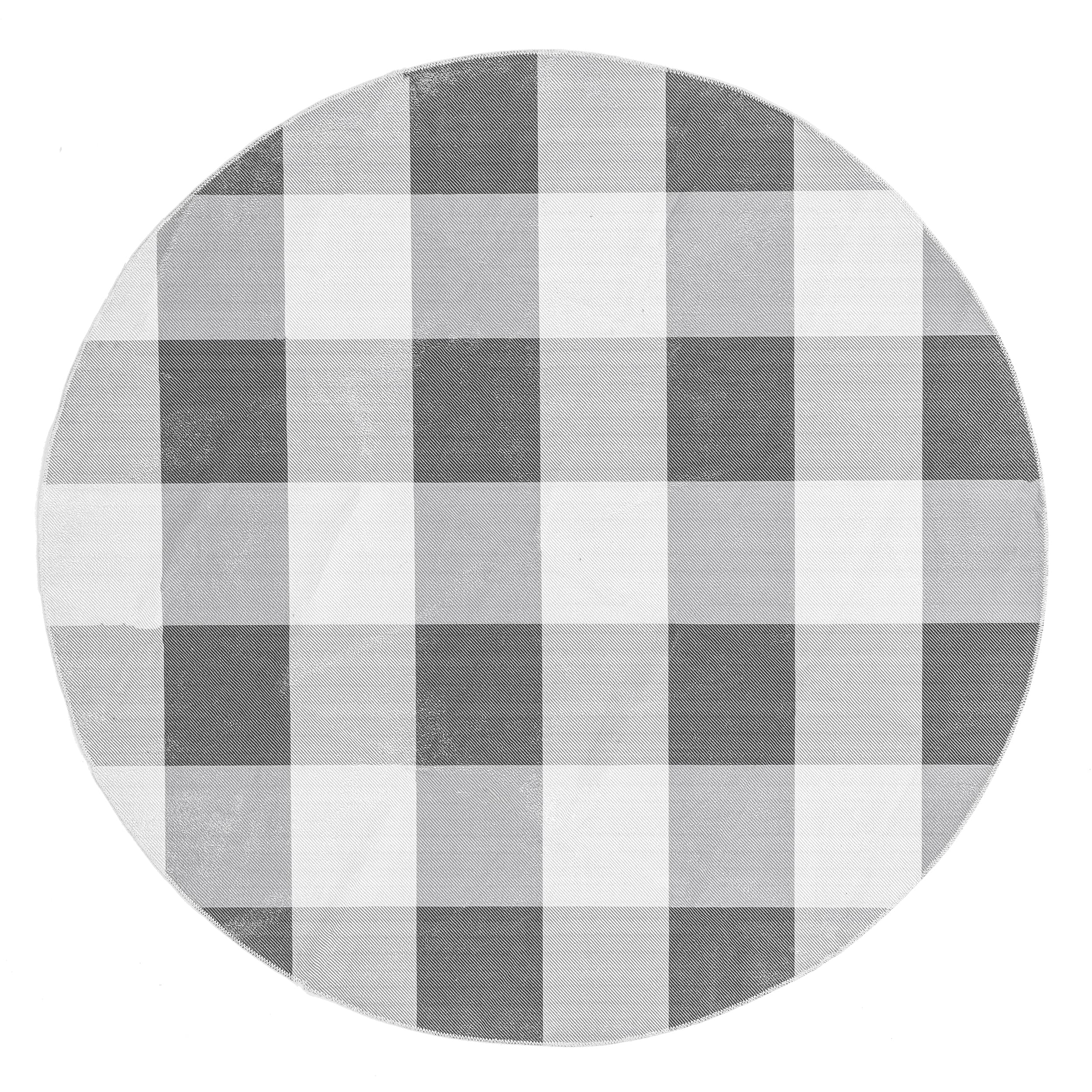 nuLOOM 8' Round SpinClean Machine Washable Stain-Resistant Area Rug with Non-Slip Backing - Low Profile for Living Room, Bedroom & Dining Room - Lucy Grey | Perfect for High-Traffic Areas, Pet-Friendly Homes & Easy Cleaning