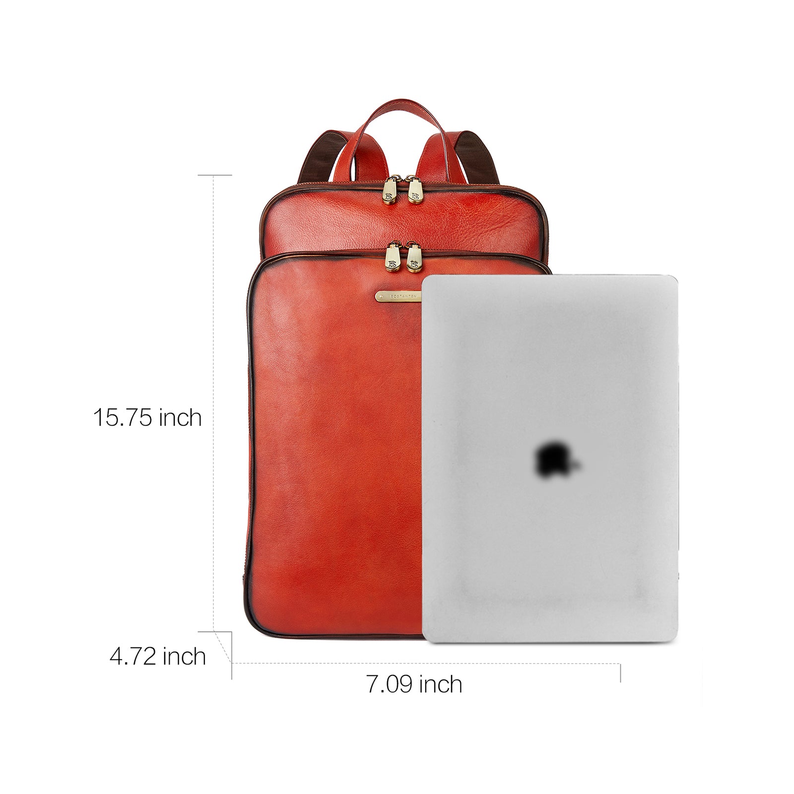 Frida Women's 15.6 Inch Laptop Backpack - Stylish Red Computer Bag for Work, School & Travel