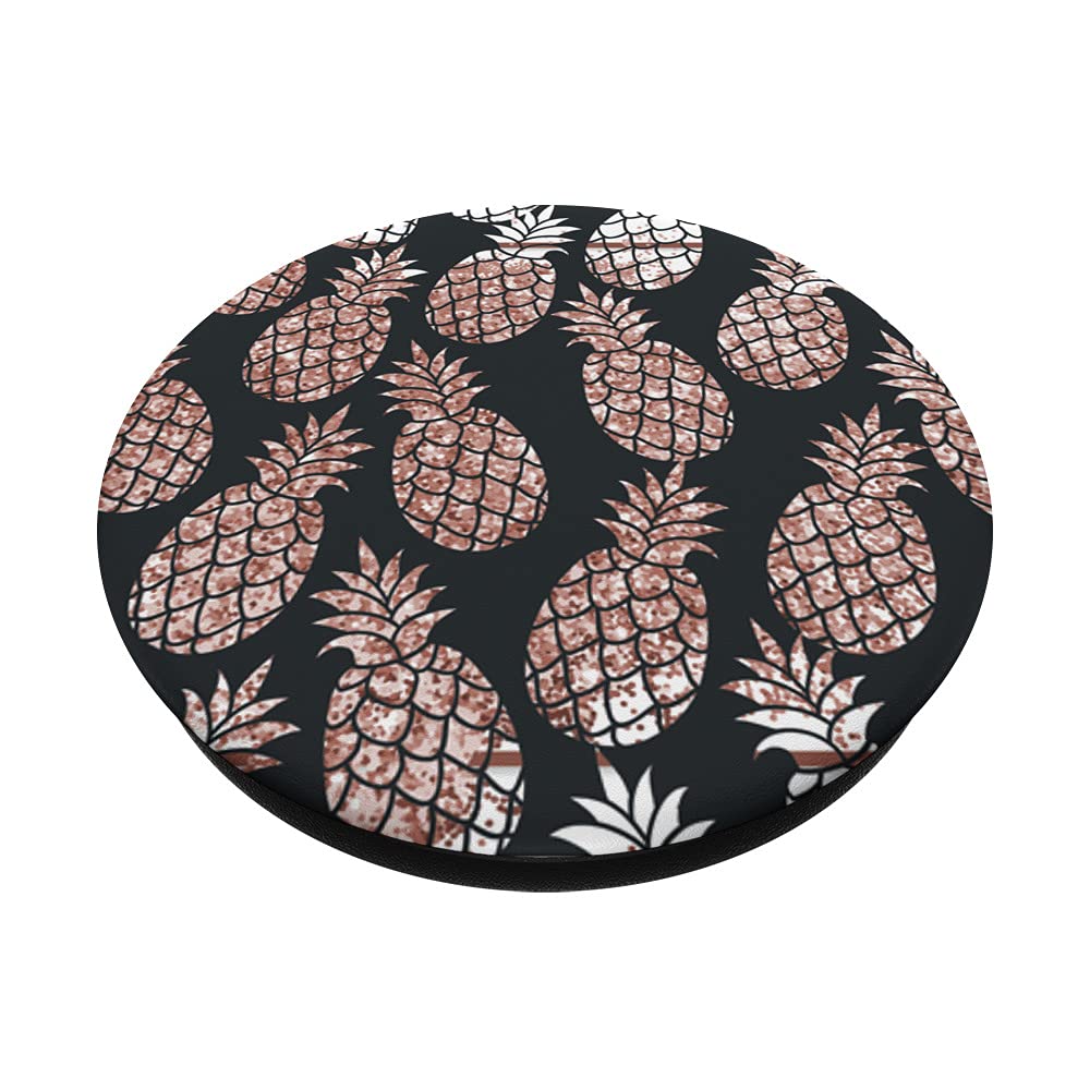 Tropical Pineapple Pattern Swappable PopGrip - Exotic Summer Fruit Design Phone Grip & Stand for iPhone, Samsung - Perfect for Beach Vacations, Pool Parties & Summer Adventures