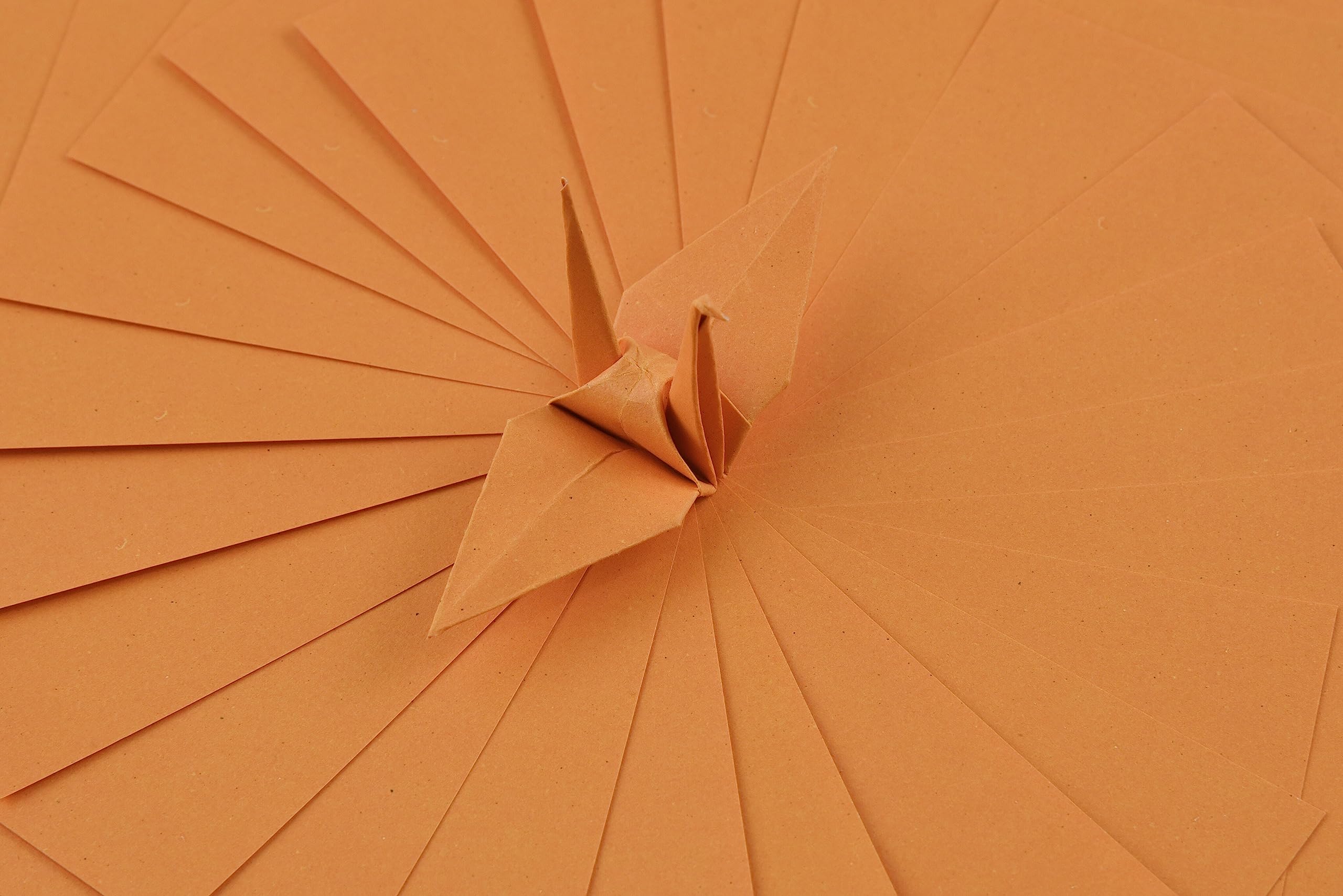 100 Sheets Double-Sided Origami Paper - 3x3 Inch Square Folding Paper for Origami Cranes, Scrapbooking & DIY Crafts | Vibrant Marmalade Color (S03) | Perfect for Kids' Art Projects, Classroom Activities & Gift Wrapping