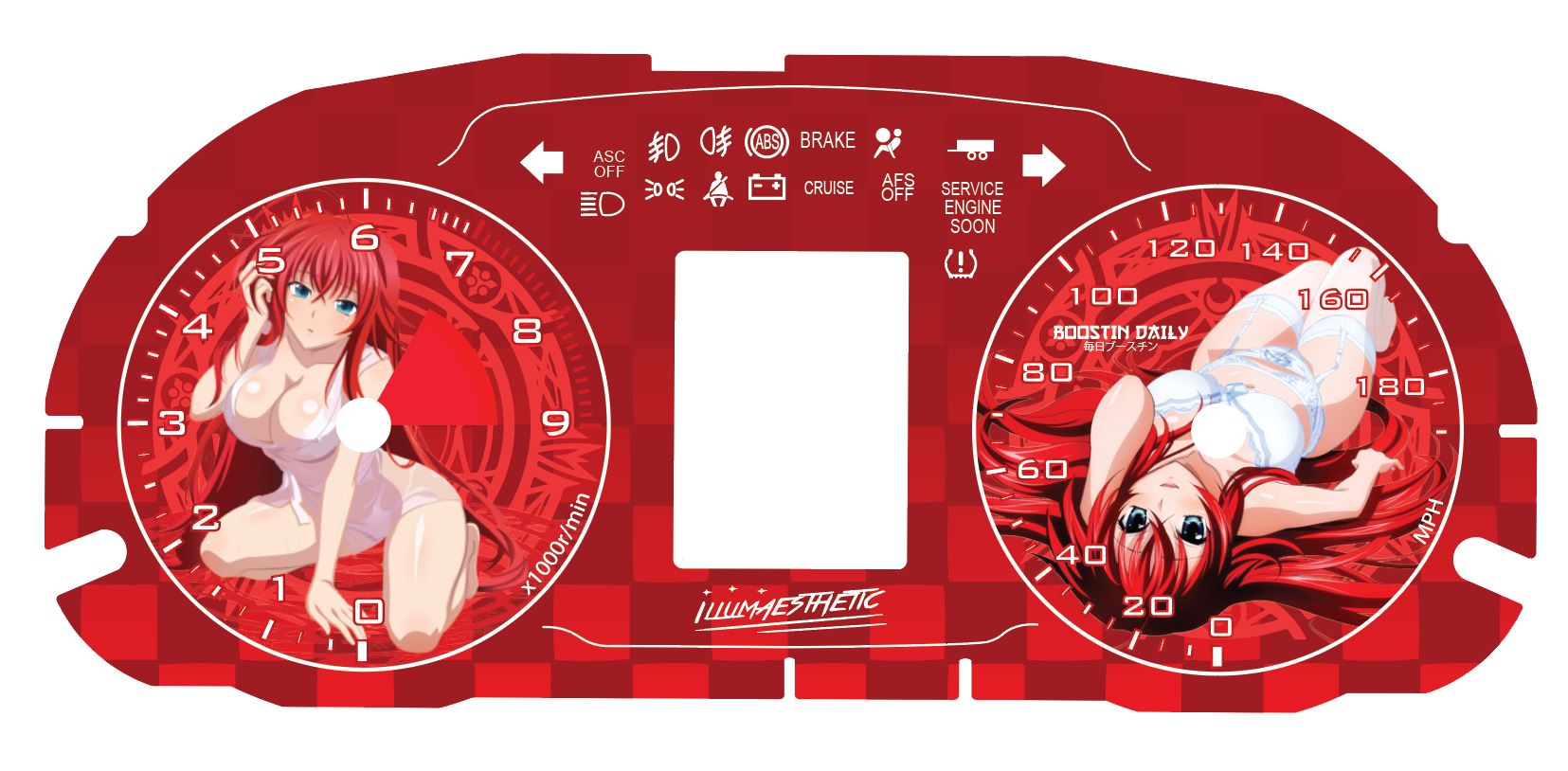 Mitsubishi Lancer Evolution X Gauge Faces (CZ4A) - High Performance Dashboard Instrument Cluster for Racing & Street Driving