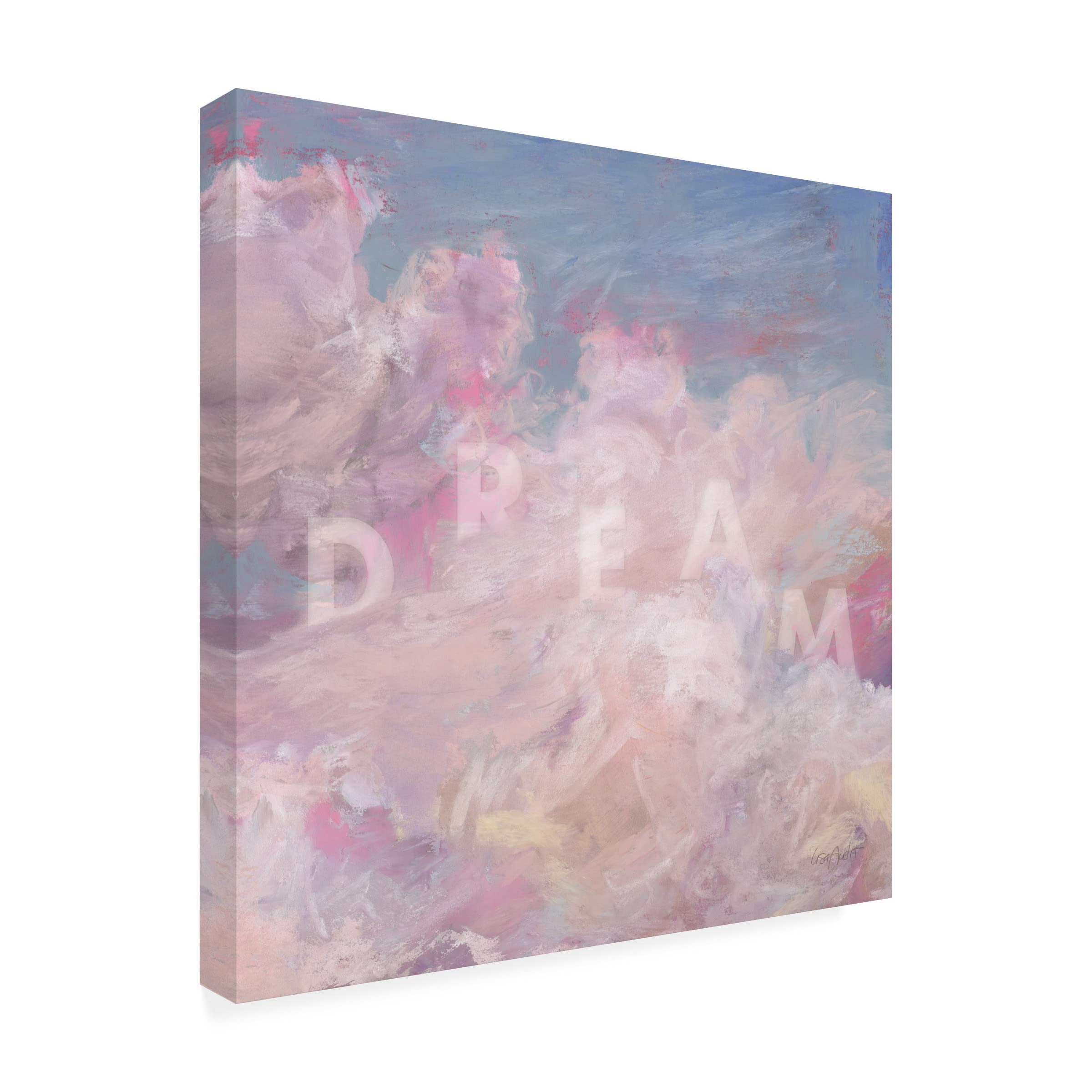 Lisa Audit 'Daydream Pink 04' Floral Canvas Wall Art Print - Modern Home Decor for Living Room, Bedroom & Office