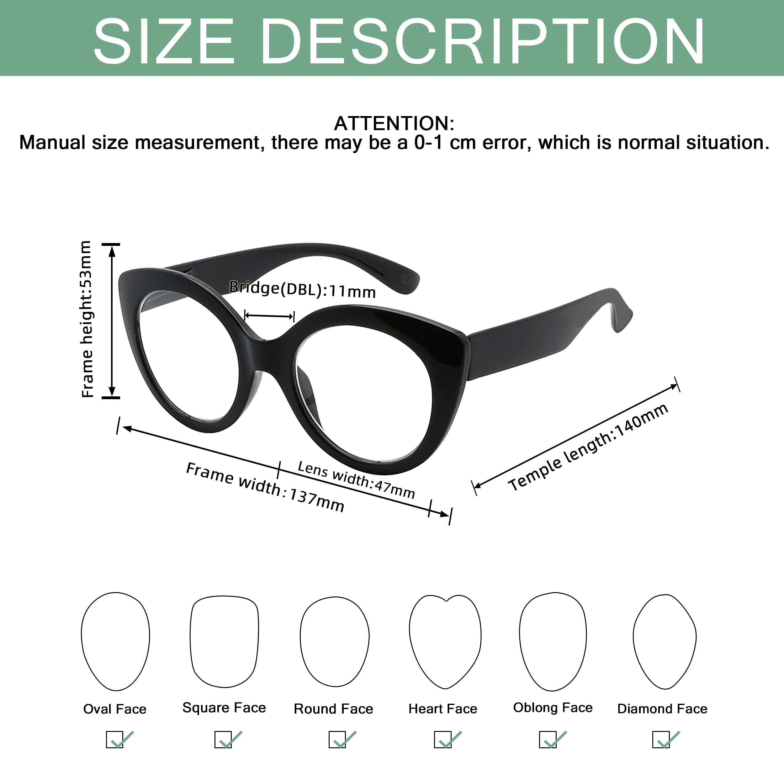 4 Pairs Stylish Round Reading Glasses for Women - Fashionable Readers for Reading, Working & Computer Use