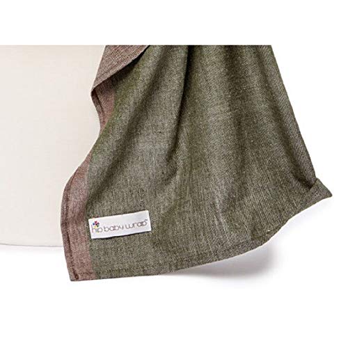 Organic Cotton Baby Wrap Carrier - Soft & Breathable Infant Sling for Newborns to Toddlers (0-24 Months) | Hands-Free Baby Wearing, Nursing Cover & Parent-Child Bonding | Perfect for Shopping, Hiking & Daily Errands (Olive Green)