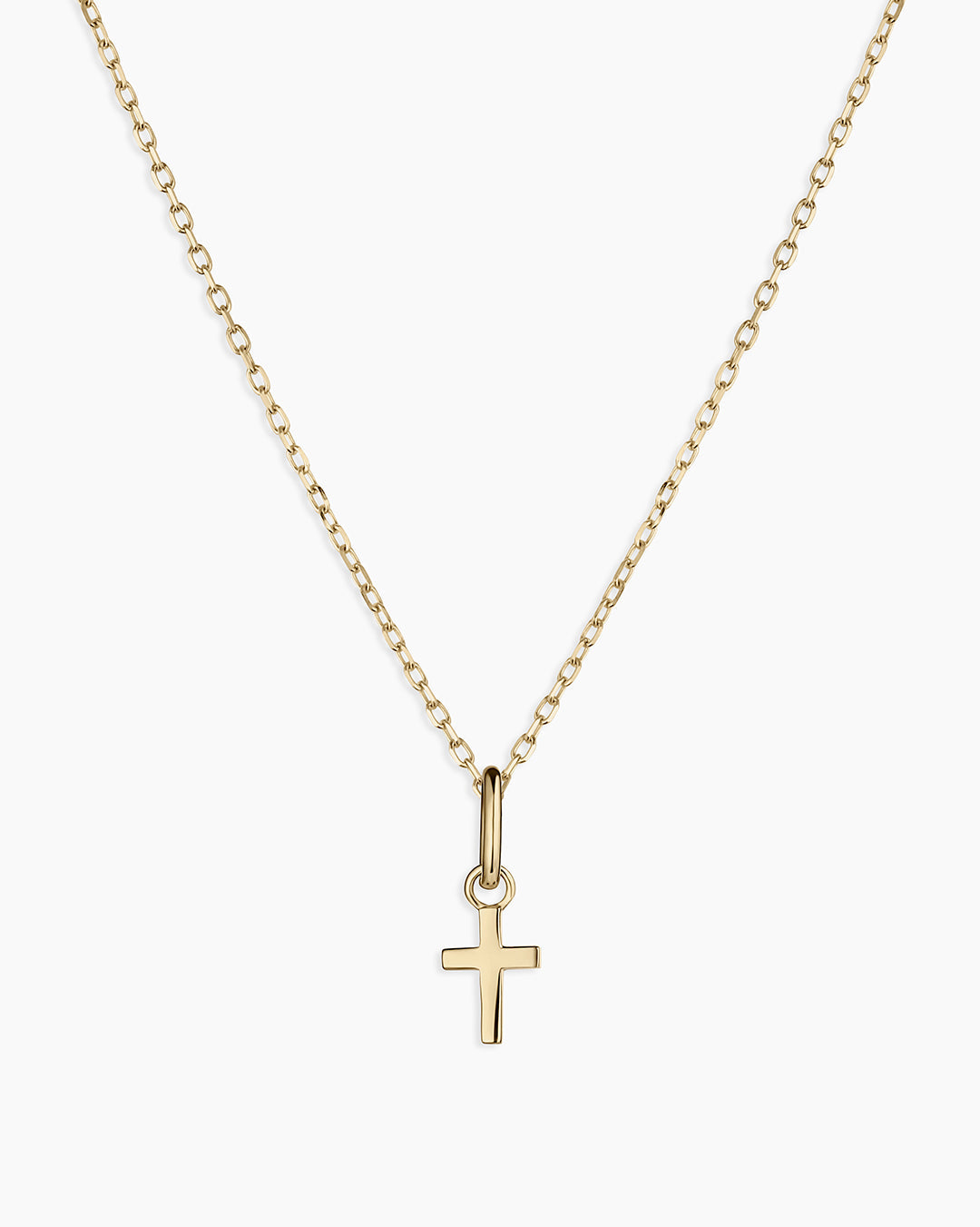 14K Gold Cross Charm Necklace for Women - Dainty Religious Jewelry Gift for Baptism, Confirmation & Everyday Wear
