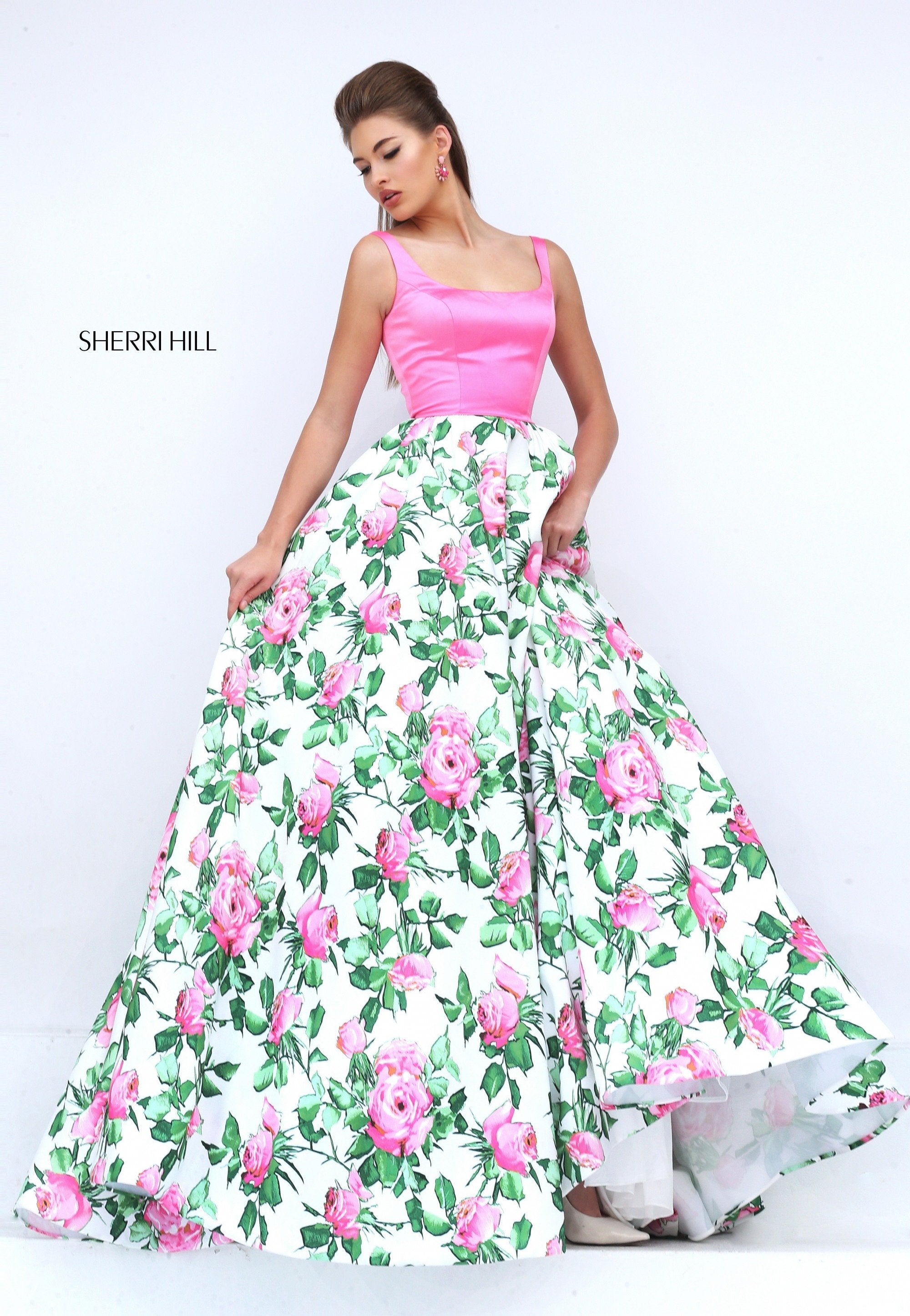 pink/ivory print