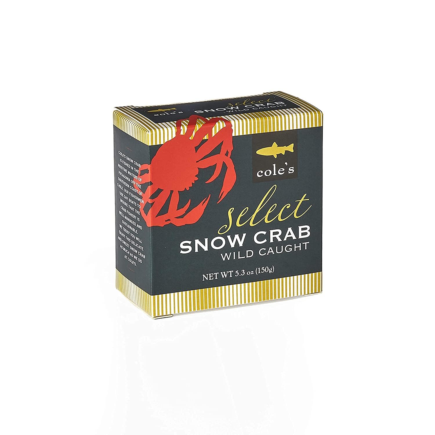 Premium Wild-Caught Patagonian Snow Crab Meat from Chile - High Protein & Omega-3 Rich, No Preservatives - 5.3 oz Can (Pack of 1) - Perfect for Salads, Pasta Dishes & Gourmet Seafood Recipes
