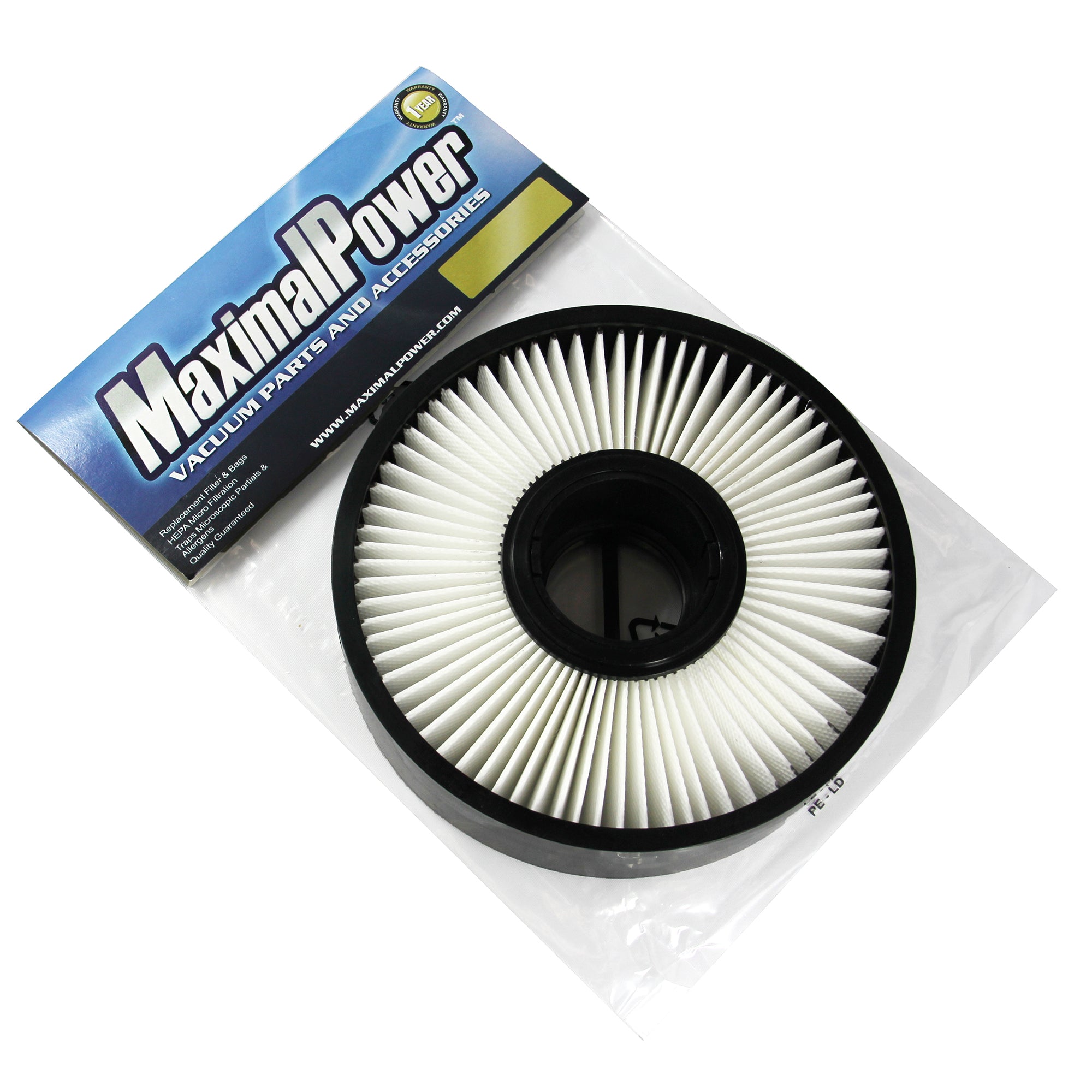 MaximalPower HEPA Vacuum Filter Replacement for Dirt Devil F8 - Part #3UD0280001 & 2UD0280000 - High Efficiency Dust & Allergen Removal for Pet Hair, Pollen & Home Cleaning