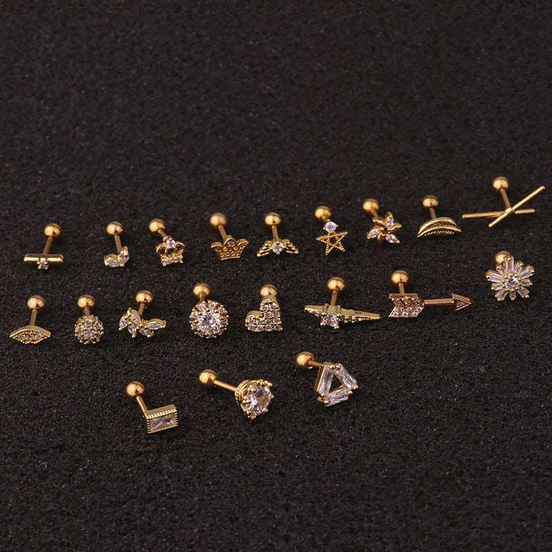 16G Rose Gold Arrow Conch Helix Piercing Jewelry - Dainty Cartilage Earring for Women | Perfect for Everyday Wear, Parties & Special Occasions | HSPJ203