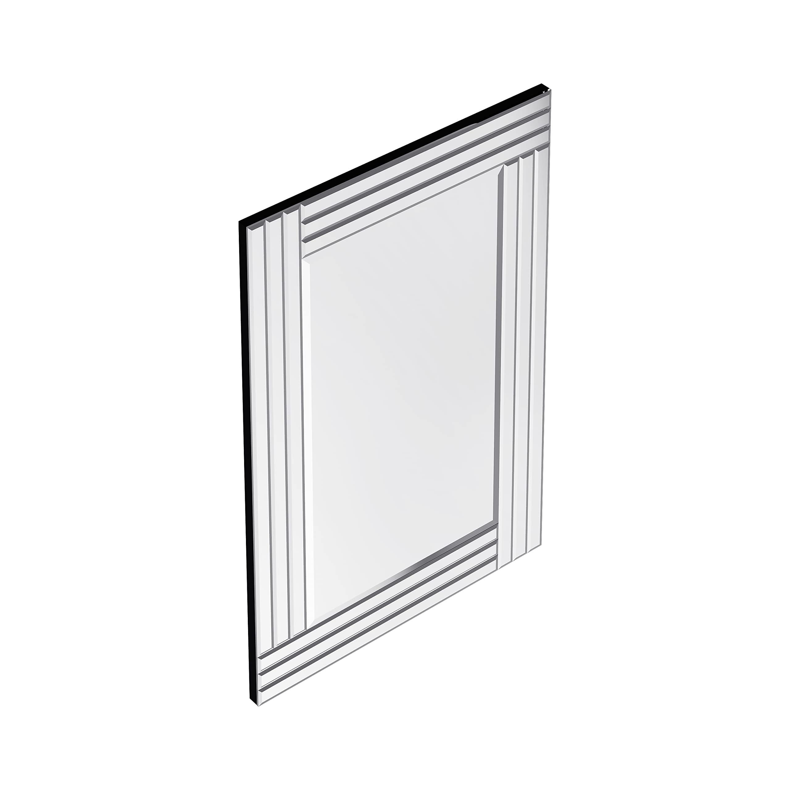 24x36 Inch Fargo Frameless Rectangular Wall Mirror - Large Bathroom Vanity Mirror, Full-Length Floor Mirror for Bedroom, Living Room, and Entryway Decor