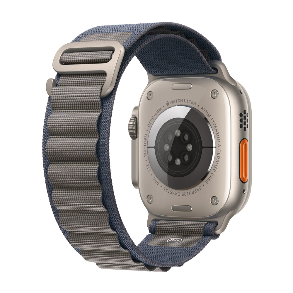 Apple Watch Ultra 2 GPS + Cellular 49mm Titanium Case with Blue Alpine Loop - Perfect for Outdoor Adventures, Fitness Tracking & Daily Wear