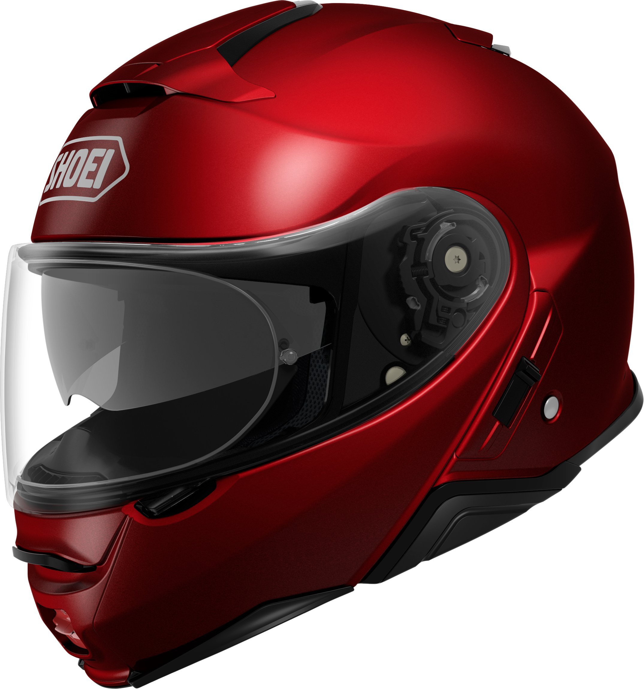 SHOEI NEOTEC II Modular Motorcycle Helmet - Wine Red (Size L) - DOT & ECE Certified for Safe Riding - Perfect for Touring, Commuting & Adventure Motorcycles