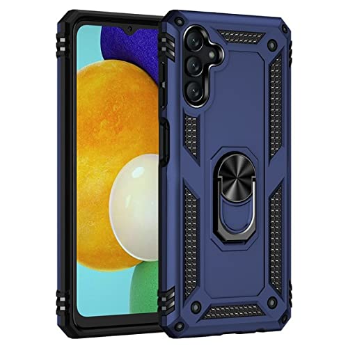 Samsung Galaxy A13 5G Phone Case with Ring Stand & Magnetic Car Mount - Shockproof Hybrid Protective Cover (Blue) | Perfect for Driving, Work & Everyday Use