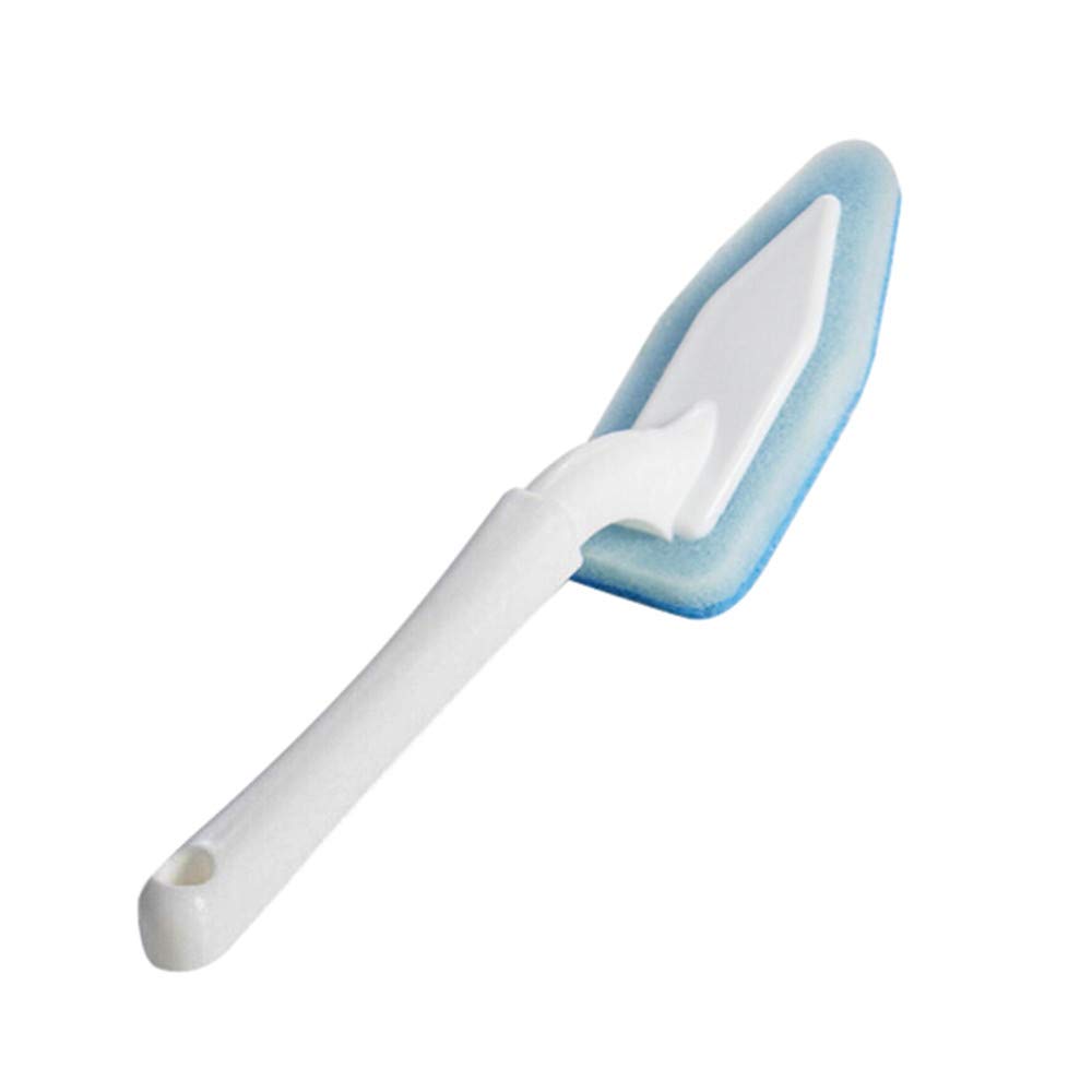 Triangular Multi-Purpose Kitchen Sponge Brush - Long Handle Dish Scrubber for Bathroom, Kitchen, Sink & Bar Cleaning - Perfect for Pots, Pans, Dishes & Hard-to-Reach Areas