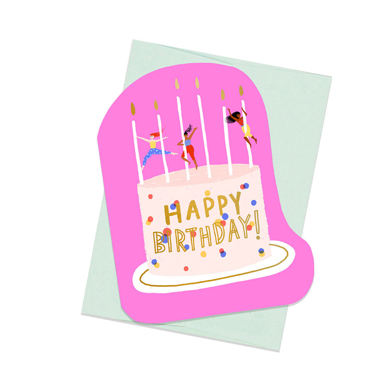 Circus Themed Birthday Cake Greeting Card - Handmade Die Cut Design for Kids & Adults - Perfect for Birthdays, Parties & Special Celebrations