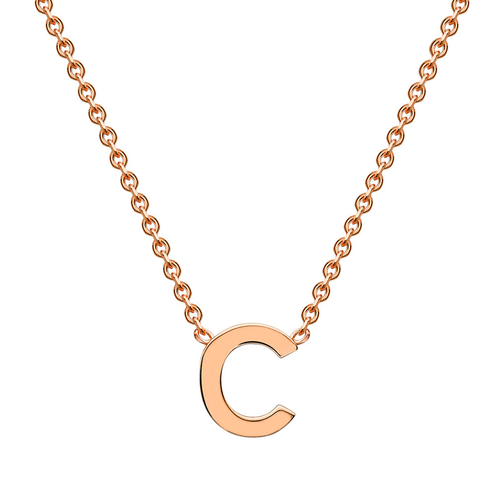 9ct Rose Gold Initial 