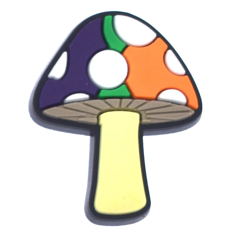 Mushroom Shoe Charms for Crocs - Cute Clog Decorations for Kids, Men & Women - Fun Shoe Accessories for Sandals, Jeans & Buckle Shoes - Perfect for School, Parties & Everyday Fashion
