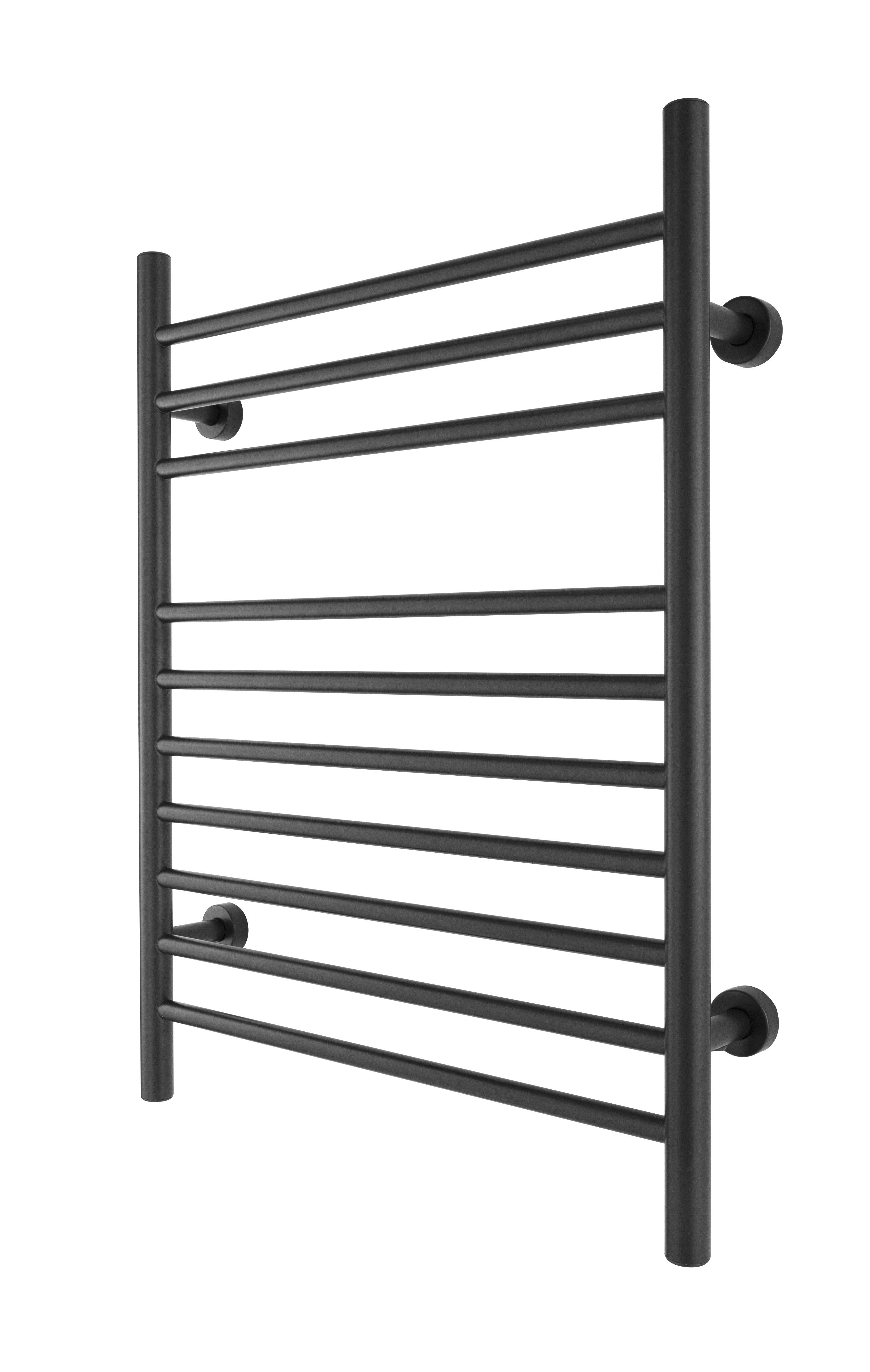 WarmlyYours Infinity Straight Dual Connect Hardwired & Plug-In Electric Towel Warmer 23.6