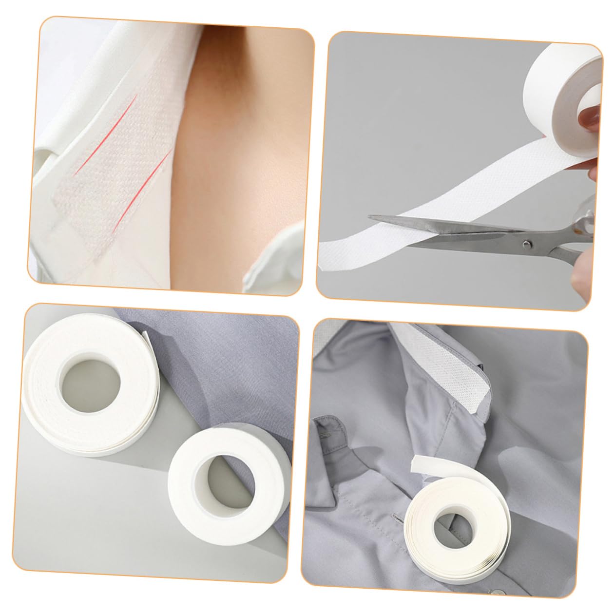 Sweat Absorbing Collar Pads for Men & Women - Invisible Under Collar Sweat Stain Protectors - Ideal for Work, Gym & Formal Events