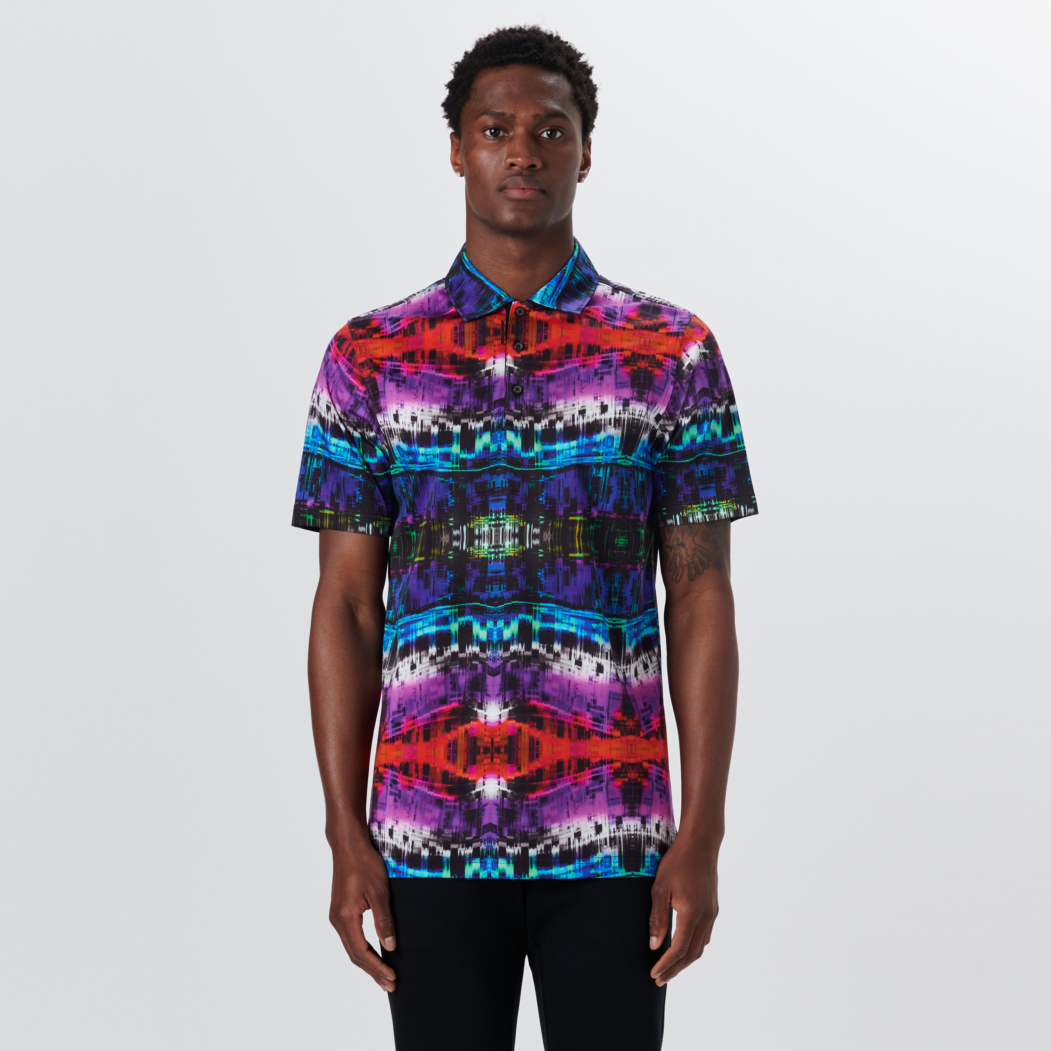 Hendrix Batik Print Polo Shirt for Men - Stylish Casual & Business Wear - Perfect for Office, Parties, and Outdoor Events