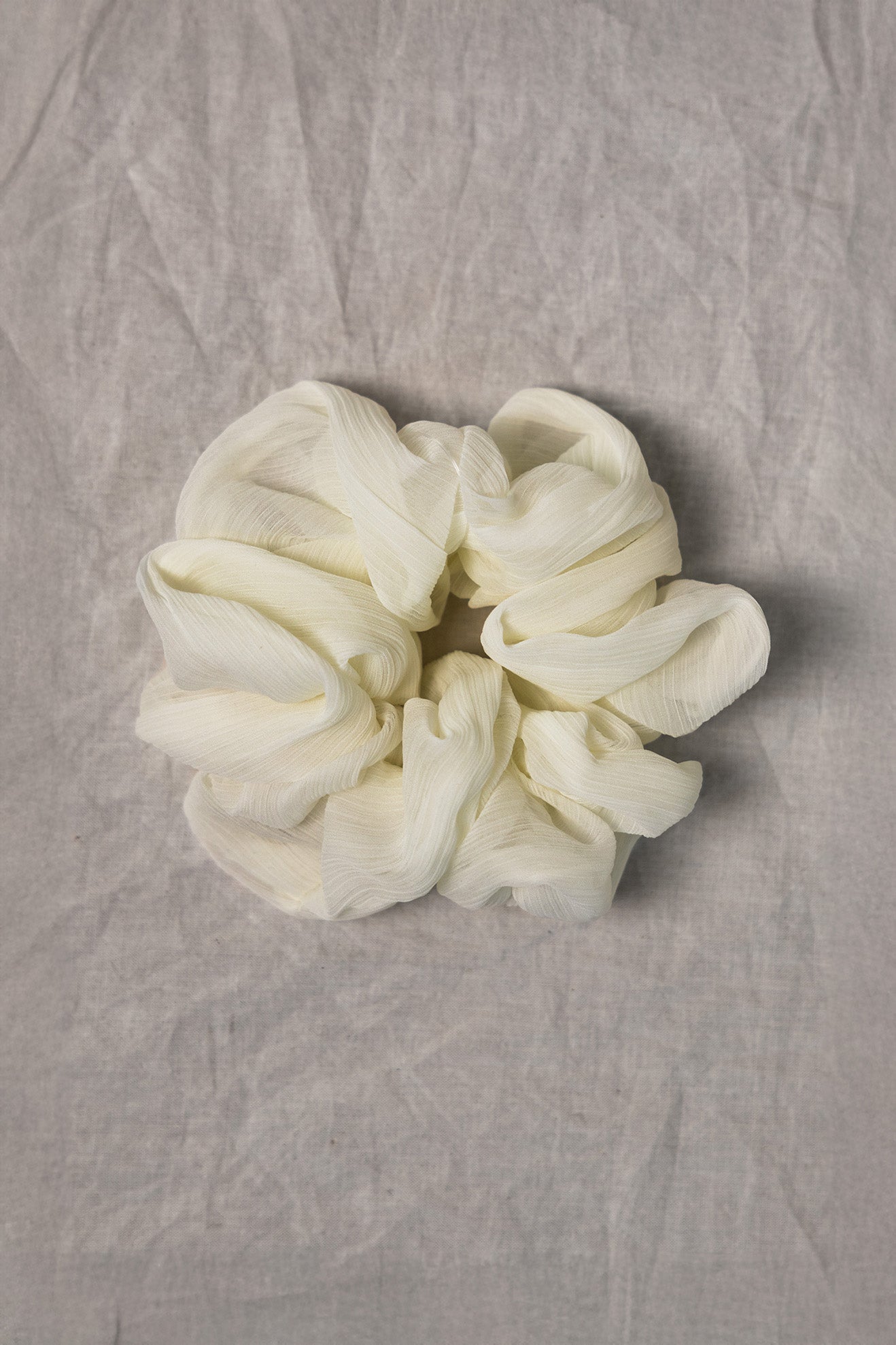100% Upcycled Crinkle Chiffon Scrunchie Hair Tie - Eco-Friendly Fashion Accessory for Women & Girls - Perfect for Workouts, Yoga, and Everyday Styling