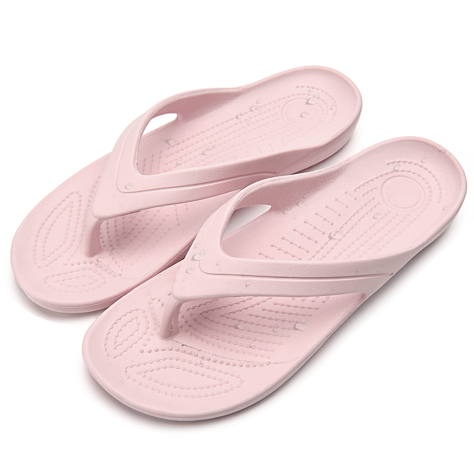 Temi Women's Flip Flops - Soft Lightweight Sandals for Women | Anti-Slip Casual Slippers | Shower, Beach, Pool & Bathroom Slides | Comfortable Flat Shoes for Everyday Wear