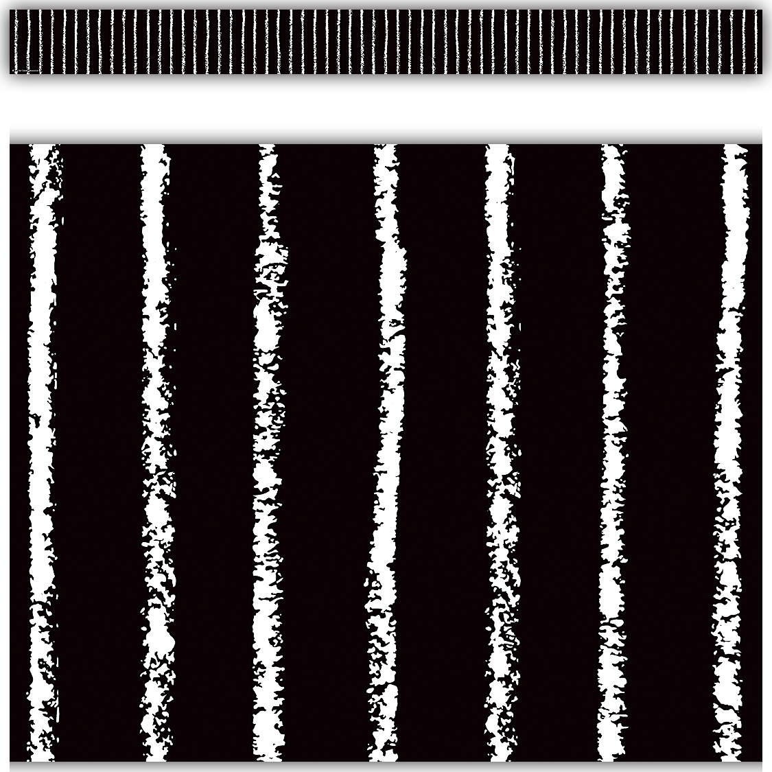 Black and White Pinstripe Straight Border Trim - Perfect for Home Decor, DIY Projects, and Scrapbooking