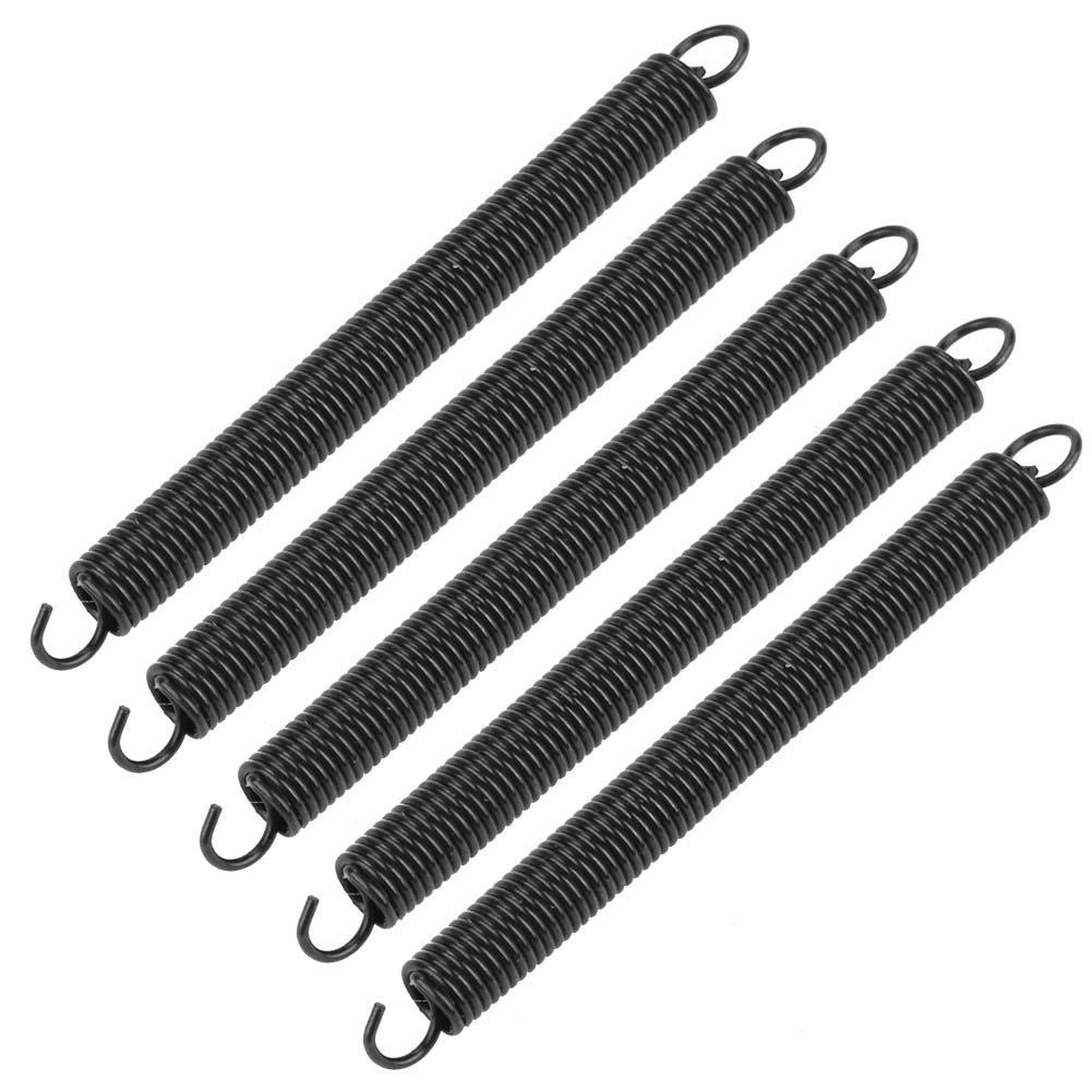 5Pcs 0.6mm x 4mm x 50mm Extension Tension Springs - Finder Loop Spring Assortment Kit for Electronics, DIY Projects & Mechanical Repairs - Perfect for Small Appliances, Toys and Industrial Equipment
