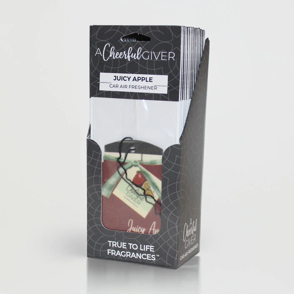 Natural Juicy Apple Scented Car Air Freshener - Long Lasting Fragrance for Home & Office | Perfect for Cars, Closets, and Small Spaces