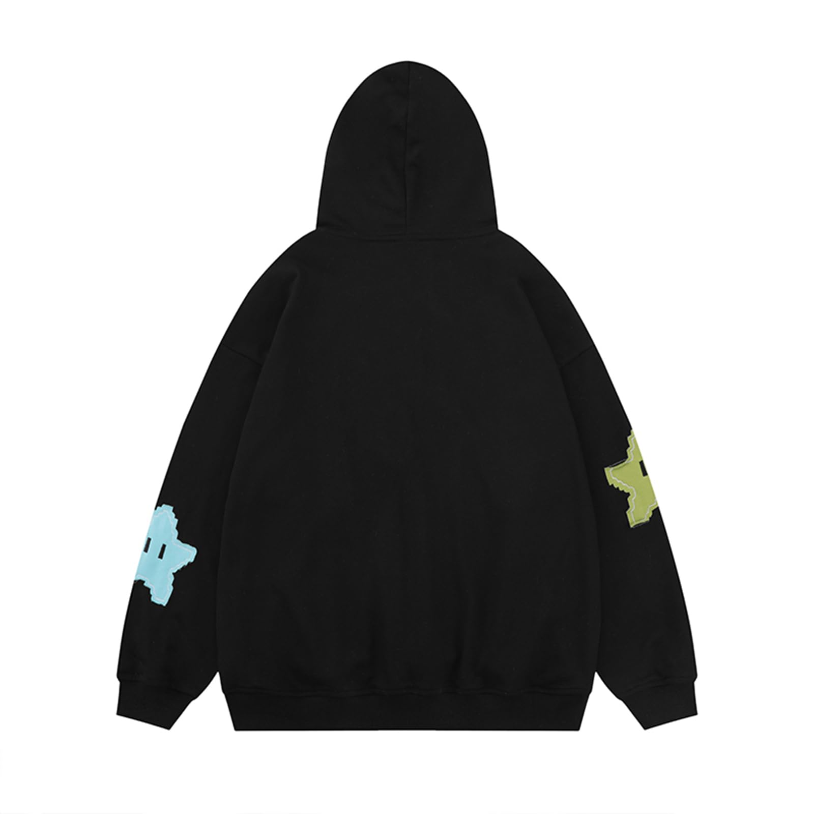 GOOCHEER Women's Y2K Star Print Zip Up Hoodie Jacket - Cute Fall Sweatshirt for Teens & Girls | Perfect for Casual Wear, School, and Street Fashion
