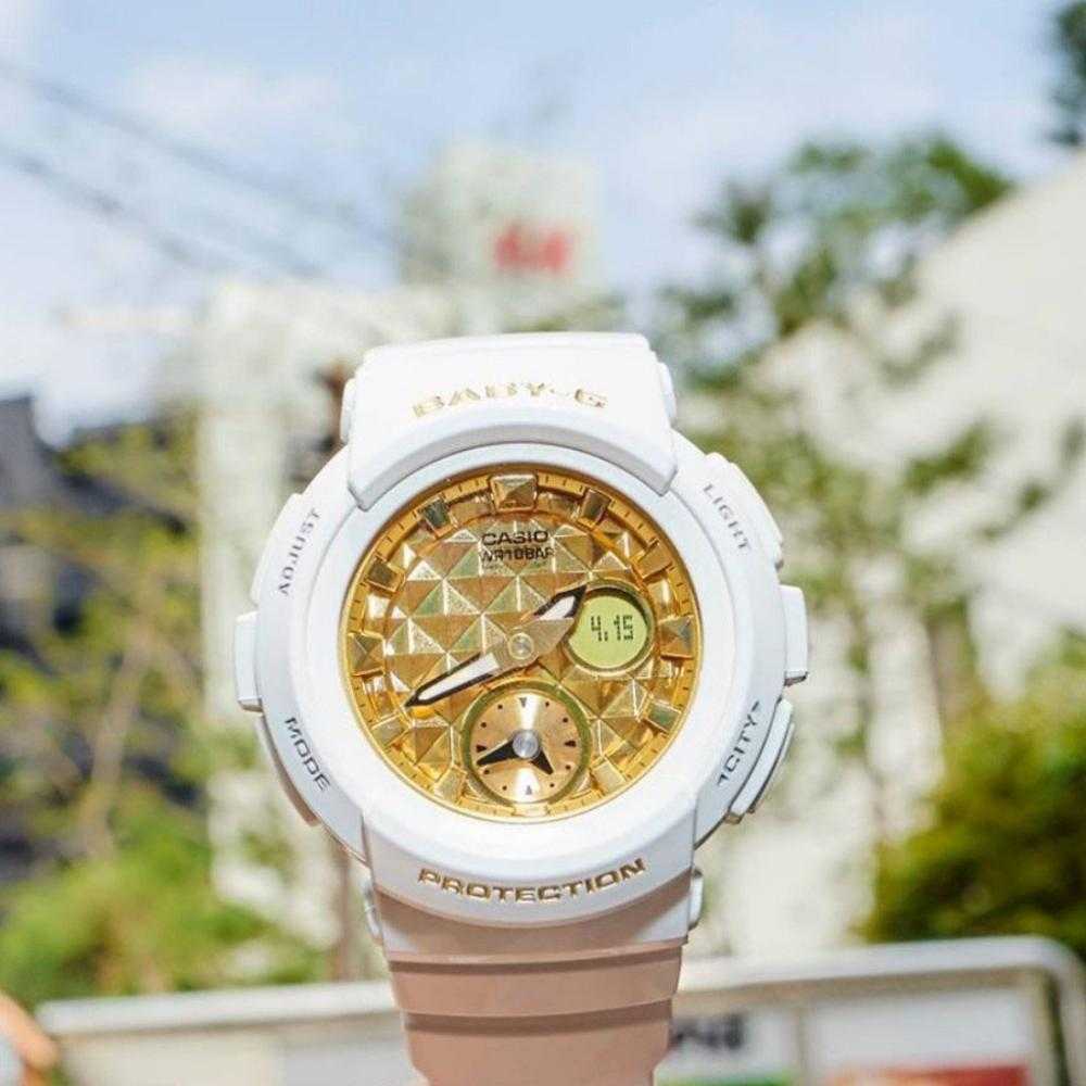 Casio Baby-G BGA-195M-7ADR Digital Sport Watch for Women - Water Resistant, Shockproof, LED Light - Perfect for Running, Swimming, and Outdoor Activities