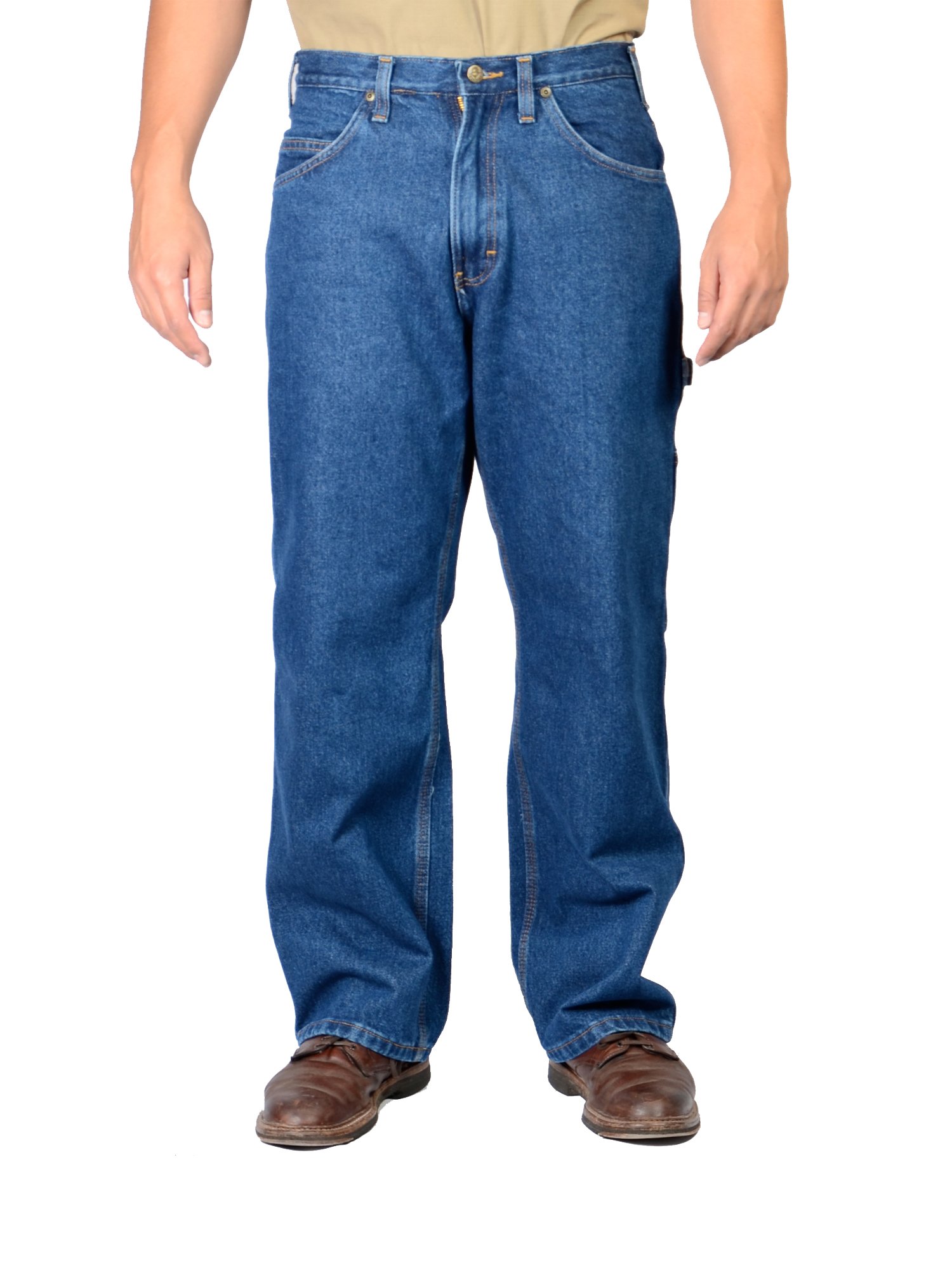 Ben Davis Men's Denim Carpenter Pants - Durable Work Pants for Construction, Carpentry & Outdoor Activities - Heavy Duty Workwear for Professionals & DIY Enthusiasts