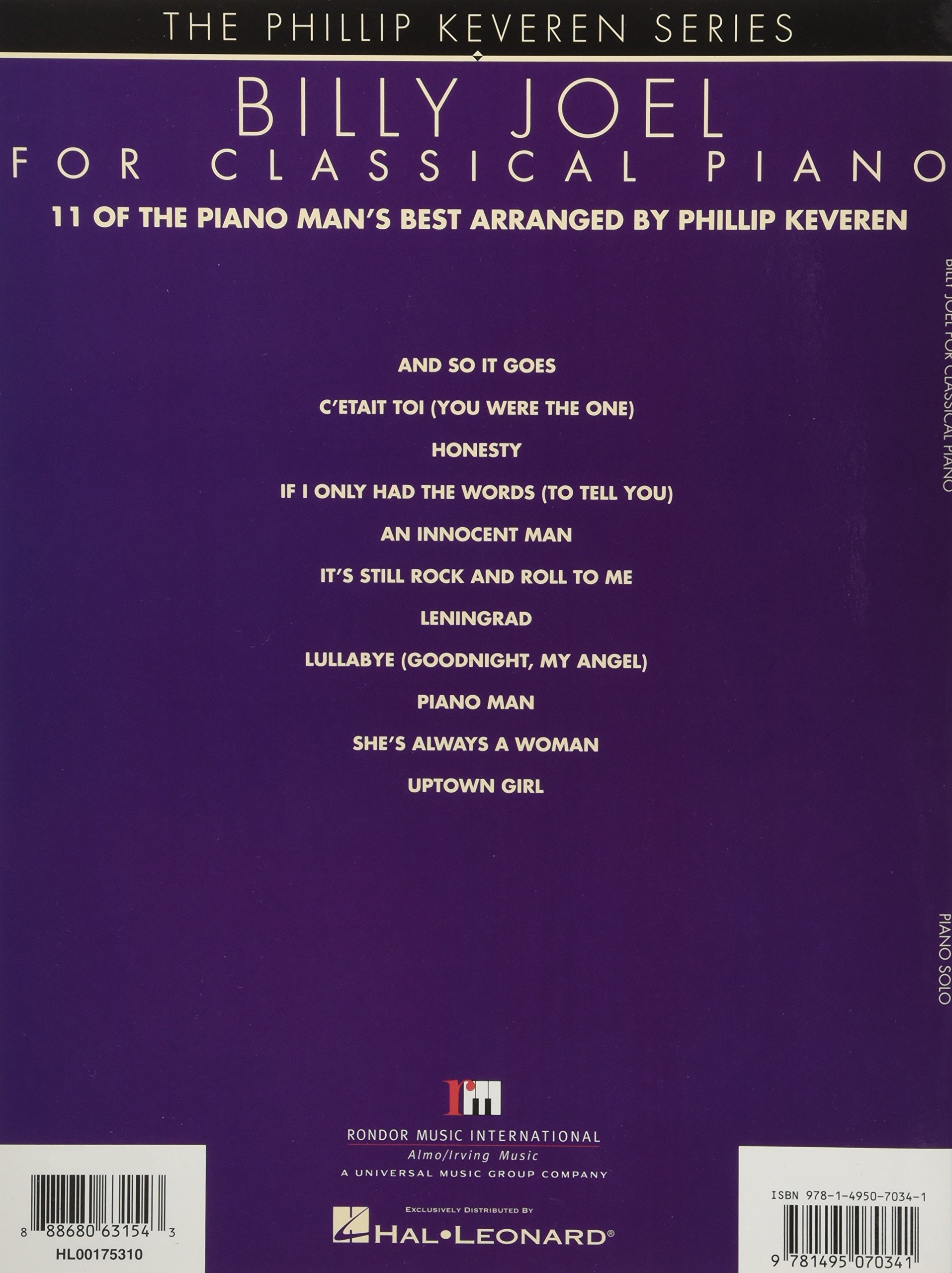 Billy Joel Classical Piano Sheet Music - Phillip Keveren Arrangement for Piano Solo | Perfect for Recitals, Practice & Home Performances